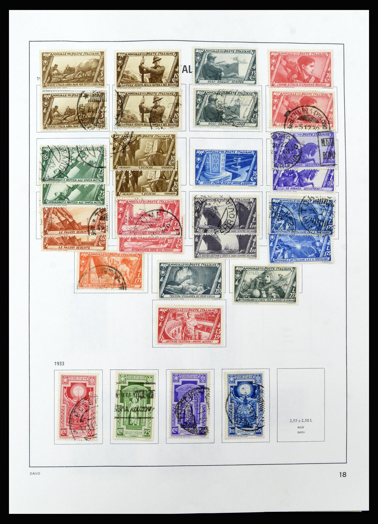 37158 020 - Postzegelverzameling 37158 Italië 1862-1955.