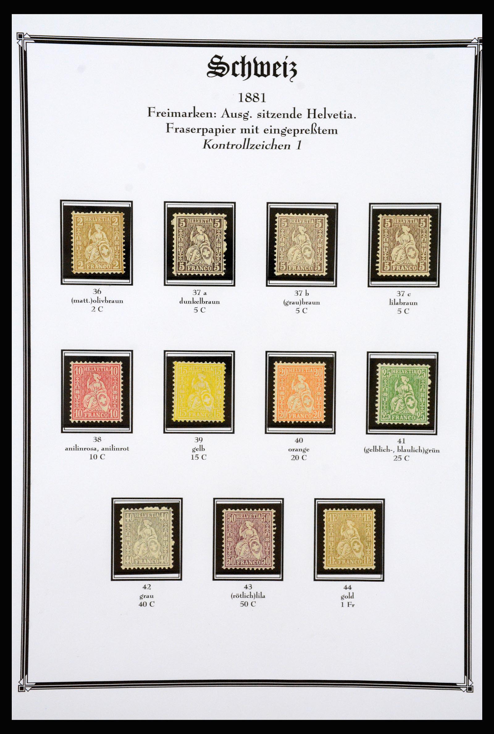 37159 003 - Stamp collection 37159 Switzerland 1862-2000.
