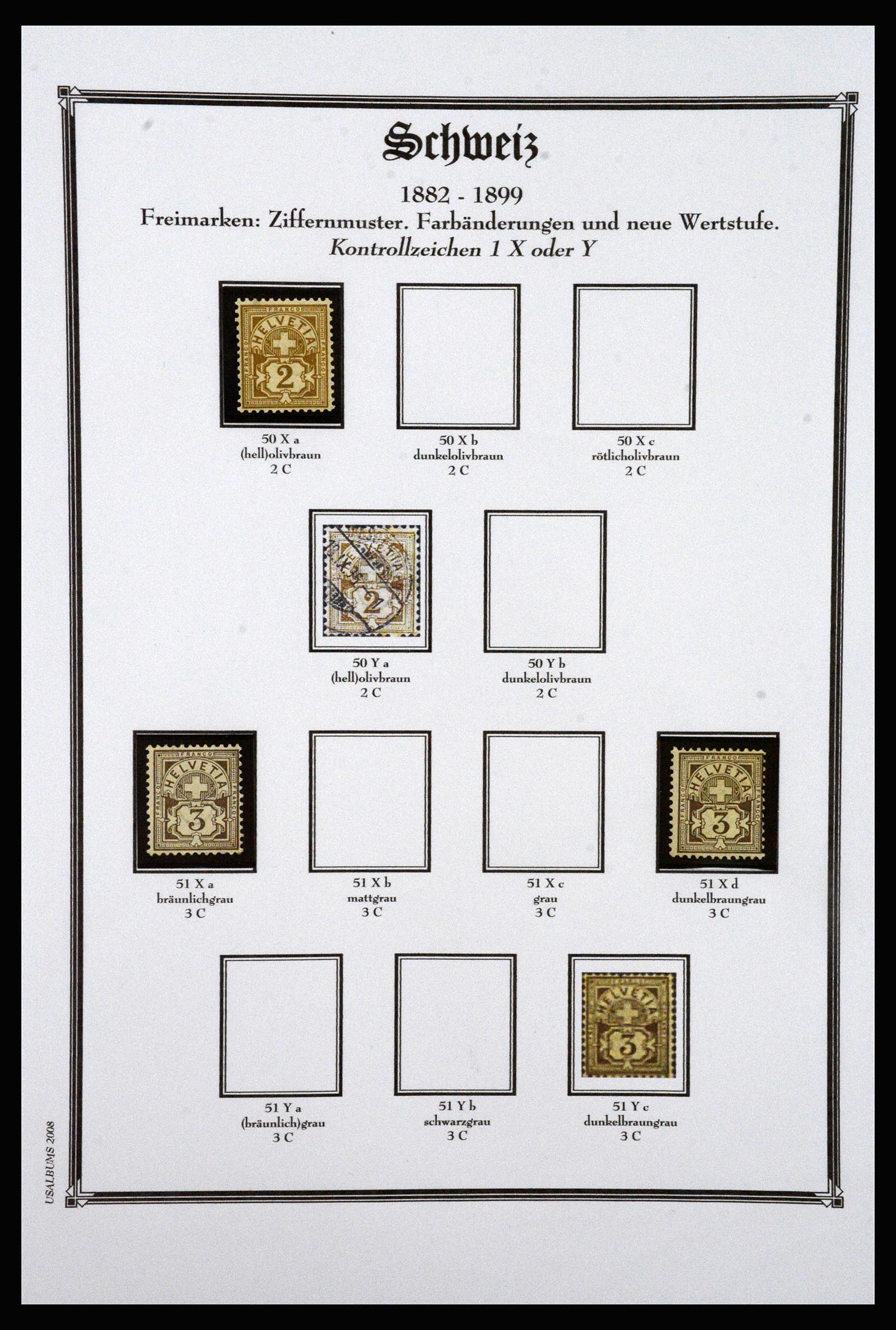 37159 005 - Postzegelverzameling 37159 Zwitserland 1862-2000.