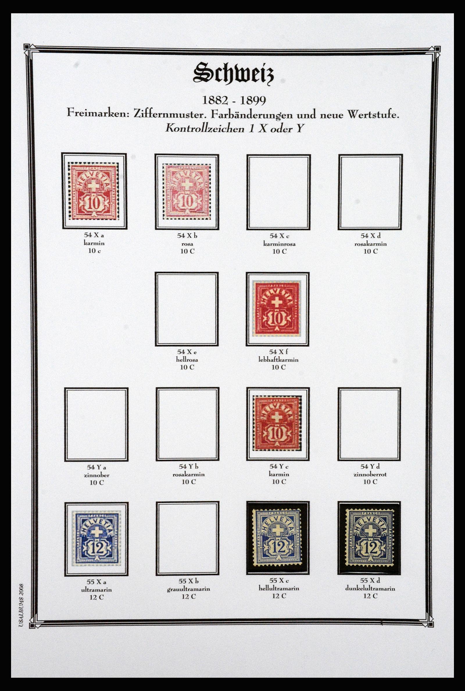 37159 006 - Postzegelverzameling 37159 Zwitserland 1862-2000.