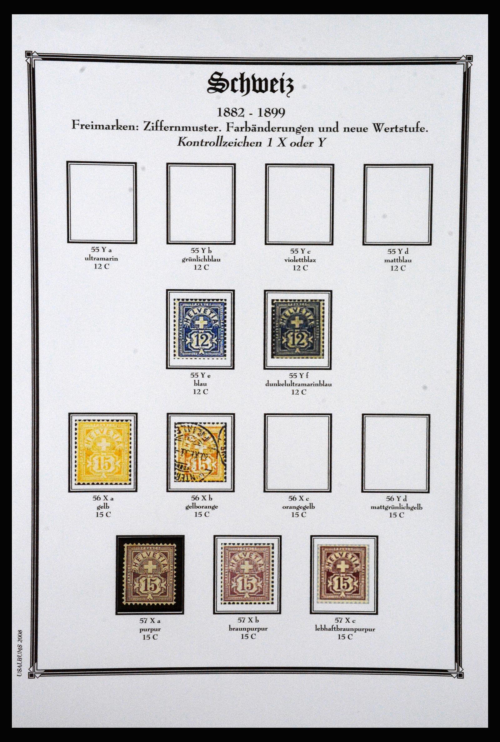 37159 007 - Postzegelverzameling 37159 Zwitserland 1862-2000.