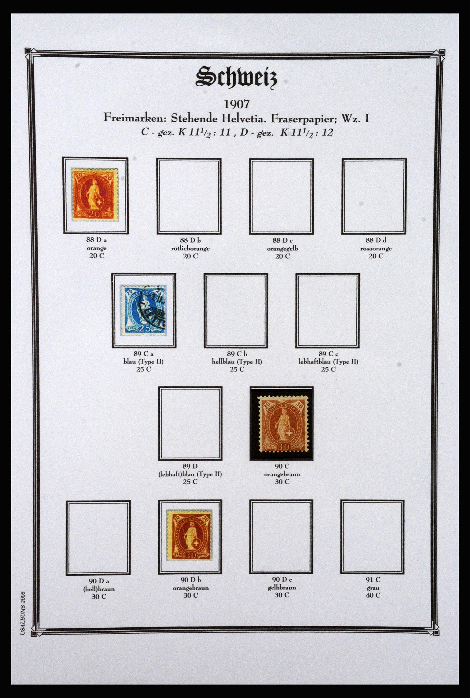 37159 012 - Postzegelverzameling 37159 Zwitserland 1862-2000.