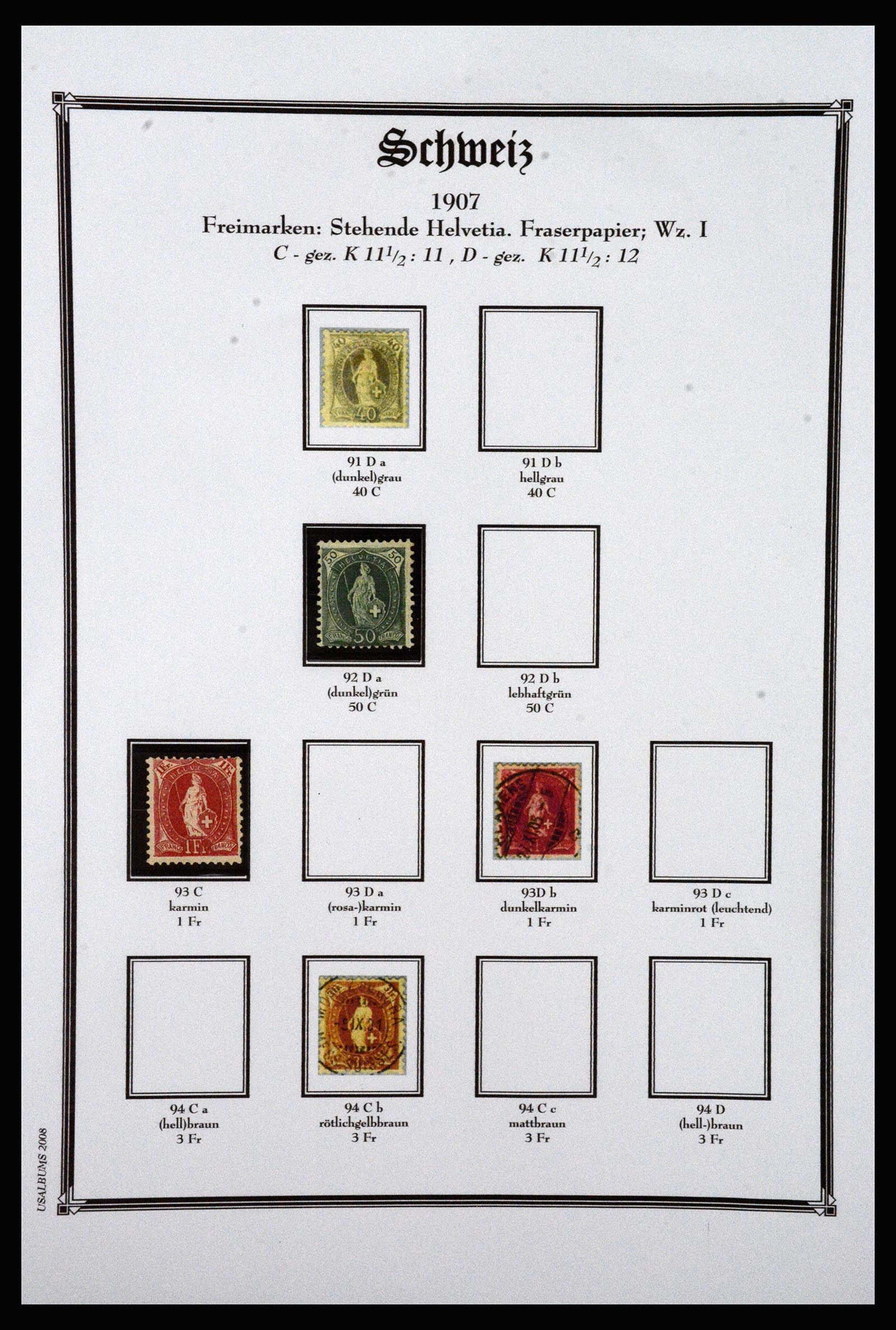 37159 013 - Postzegelverzameling 37159 Zwitserland 1862-2000.