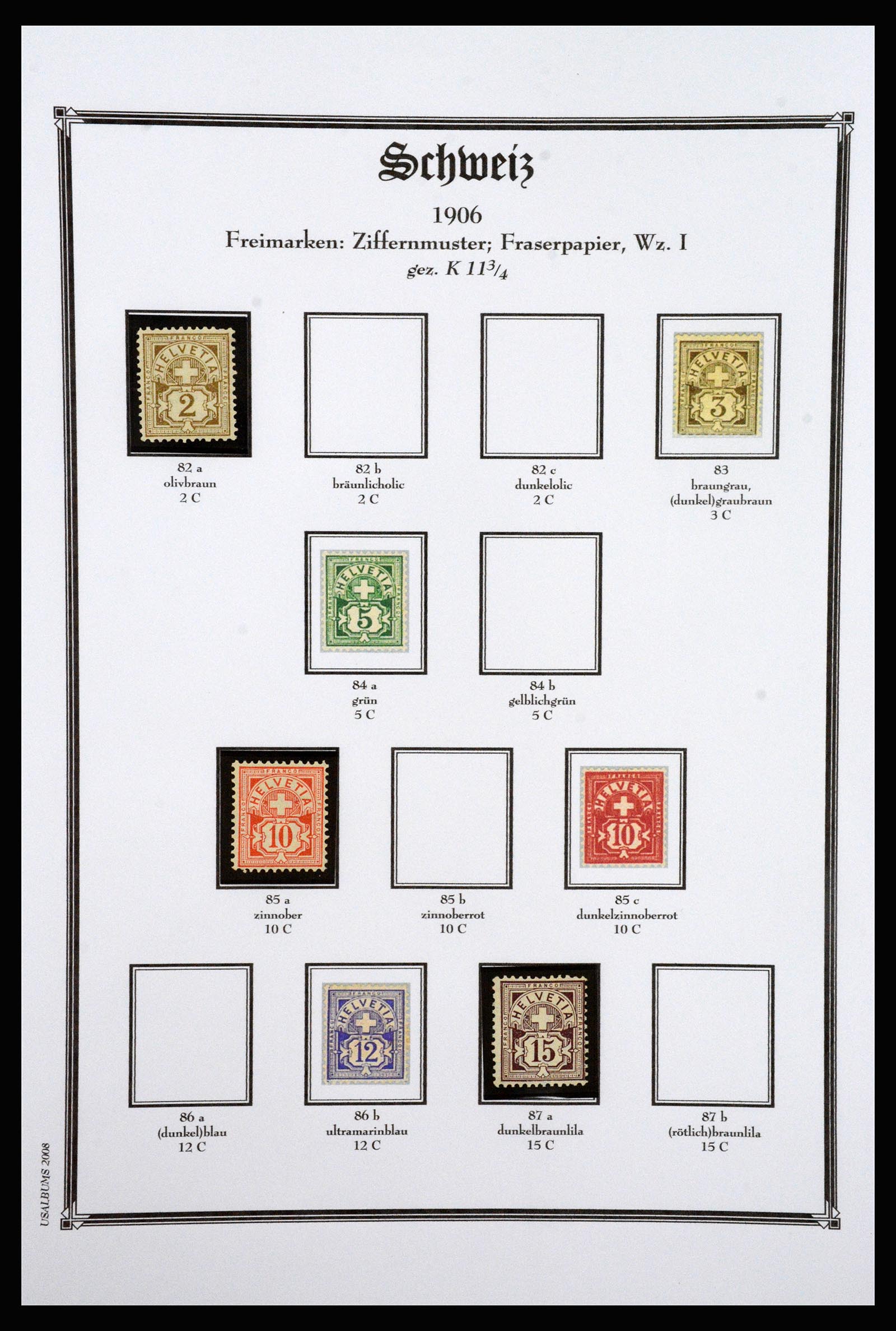 37159 014 - Postzegelverzameling 37159 Zwitserland 1862-2000.