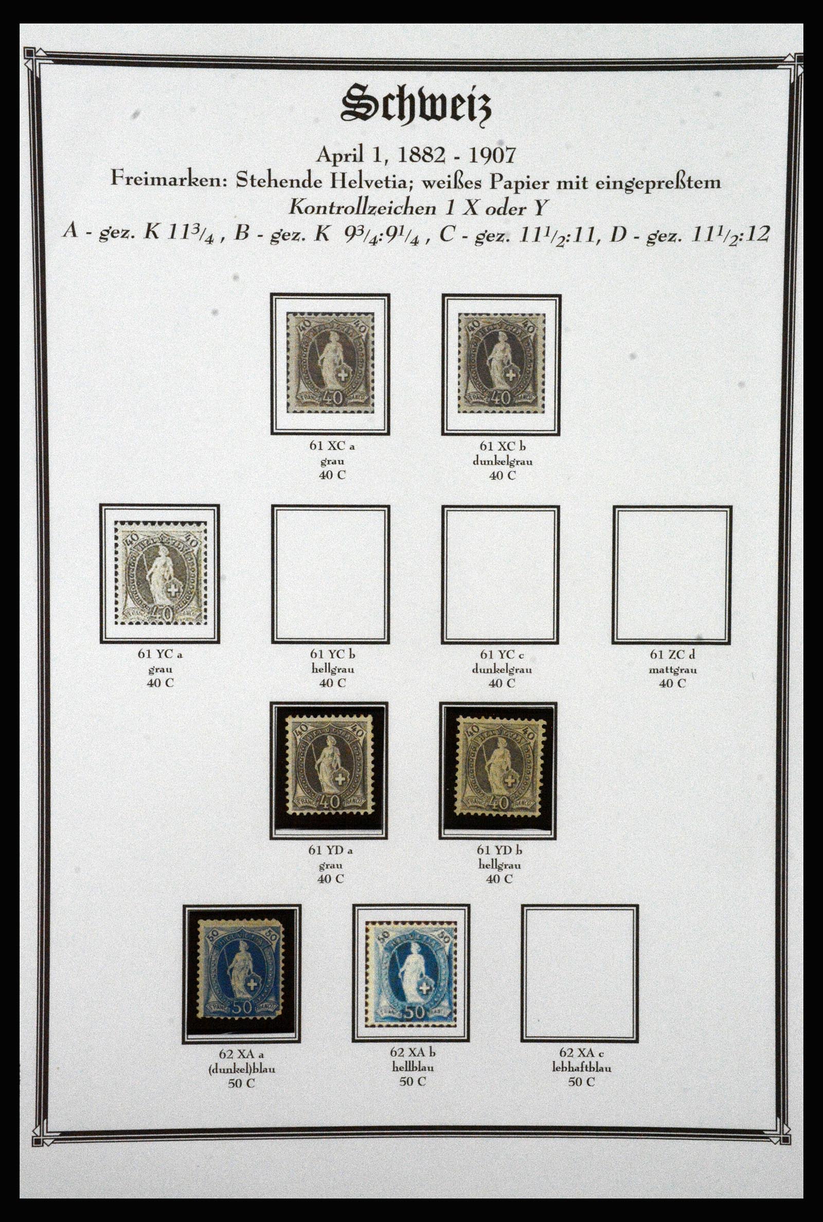 37159 016 - Postzegelverzameling 37159 Zwitserland 1862-2000.
