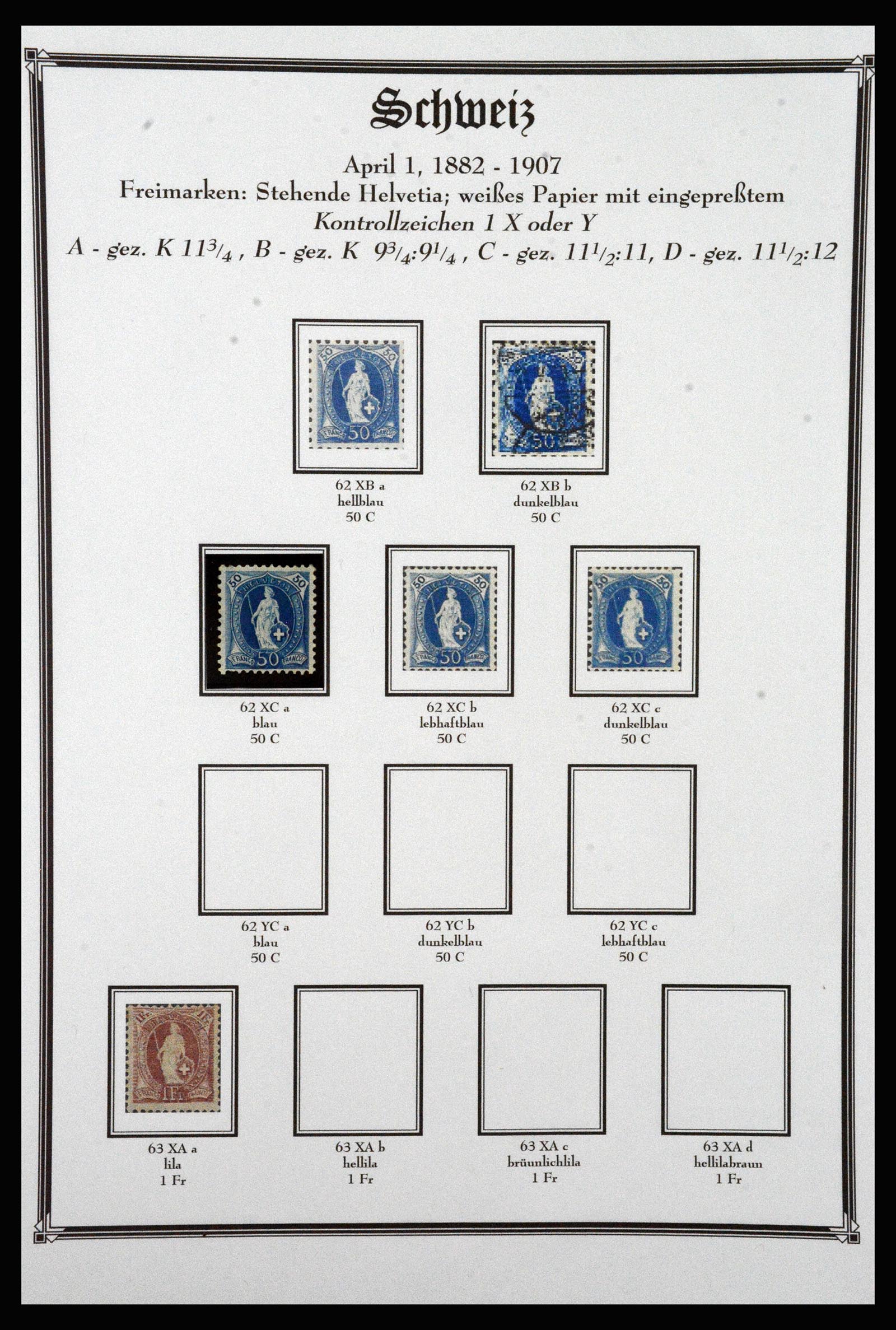 37159 017 - Postzegelverzameling 37159 Zwitserland 1862-2000.