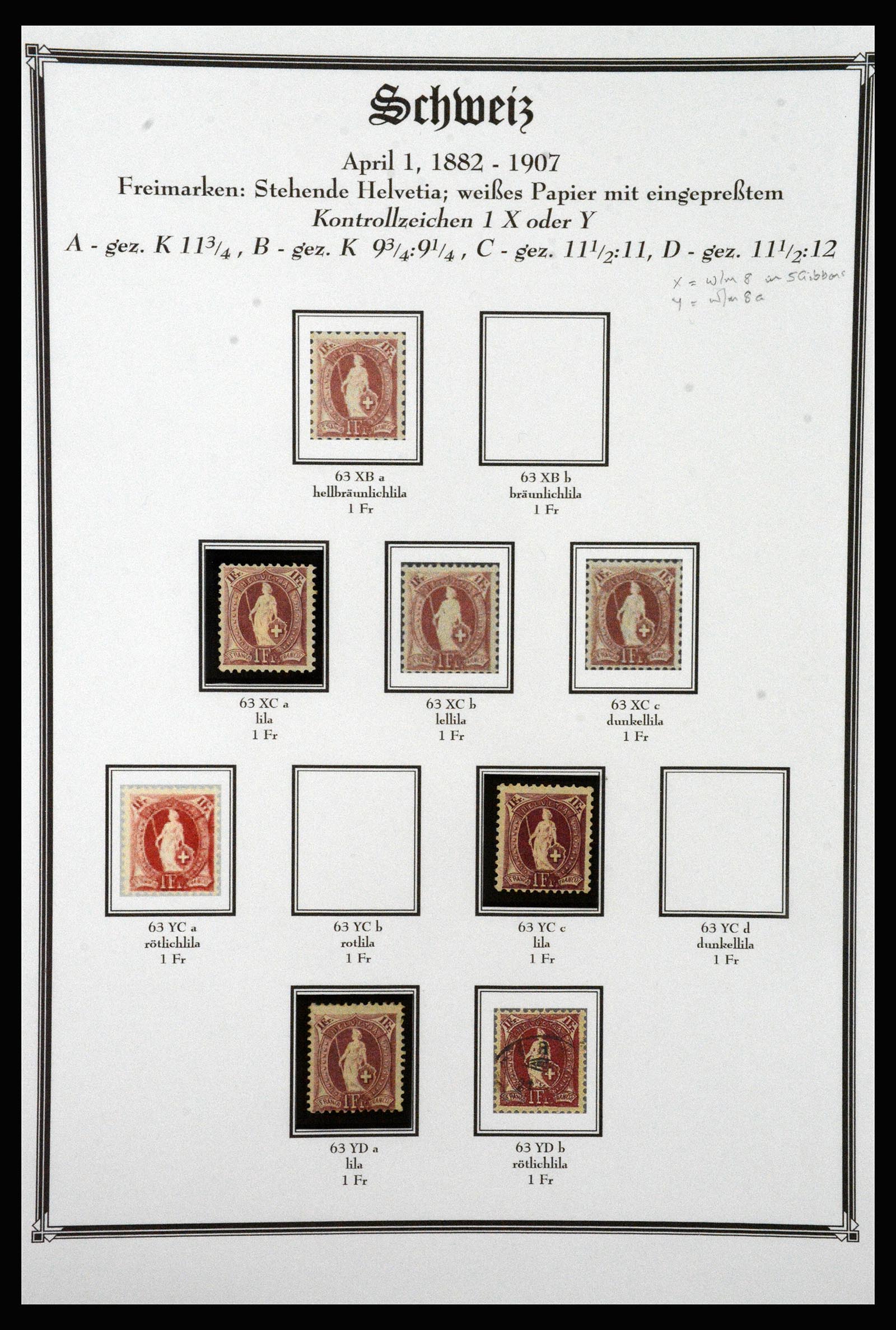 37159 018 - Stamp collection 37159 Switzerland 1862-2000.