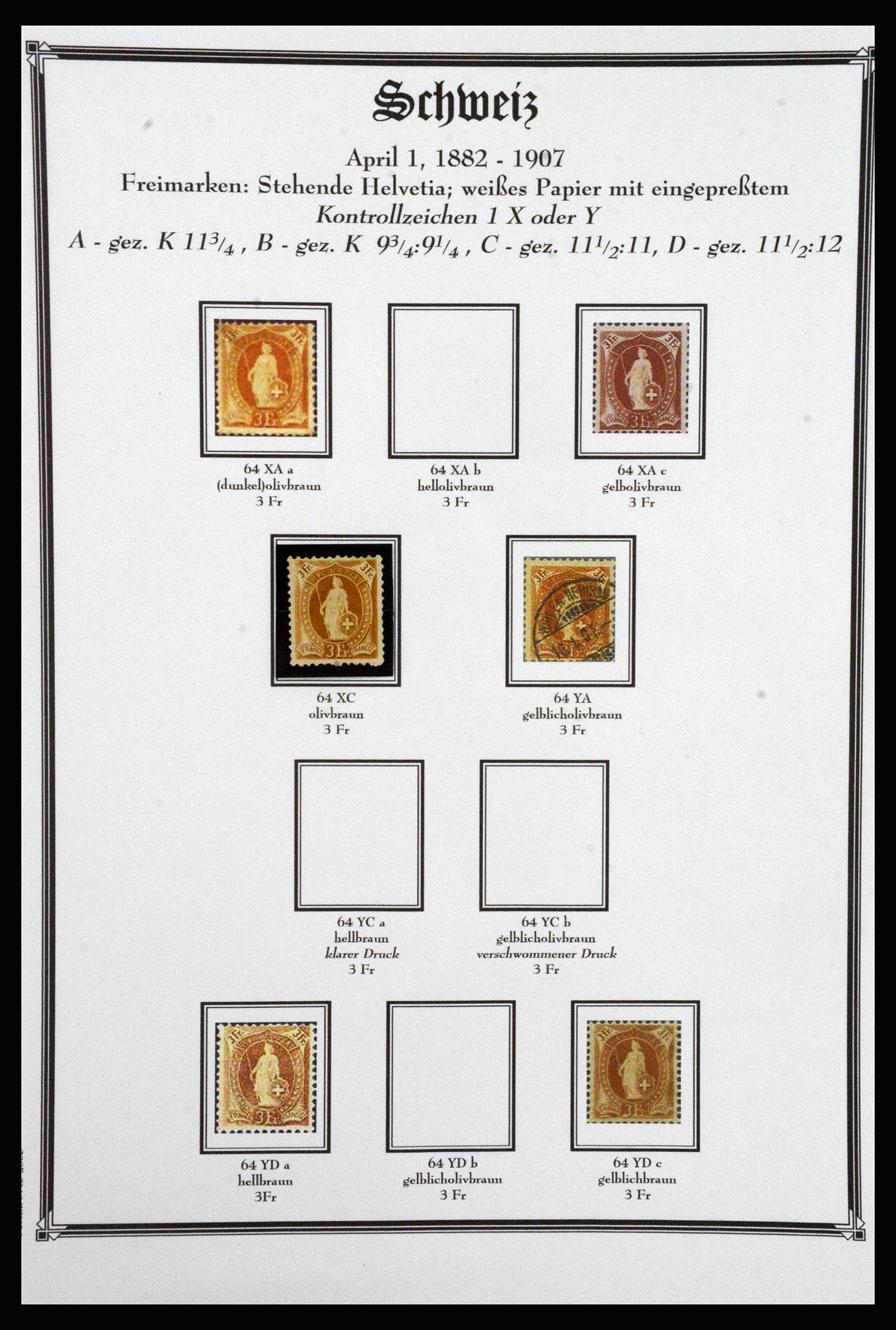 37159 019 - Stamp collection 37159 Switzerland 1862-2000.
