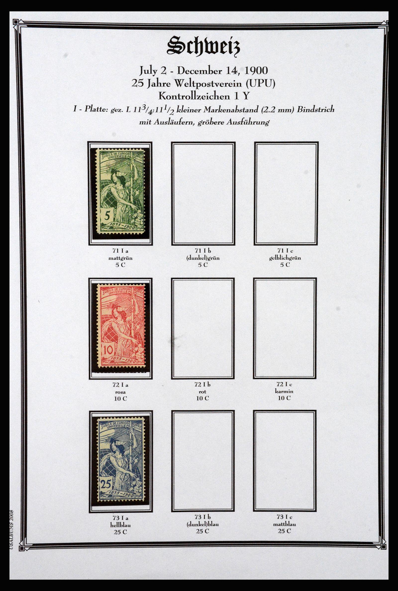 37159 021 - Stamp collection 37159 Switzerland 1862-2000.