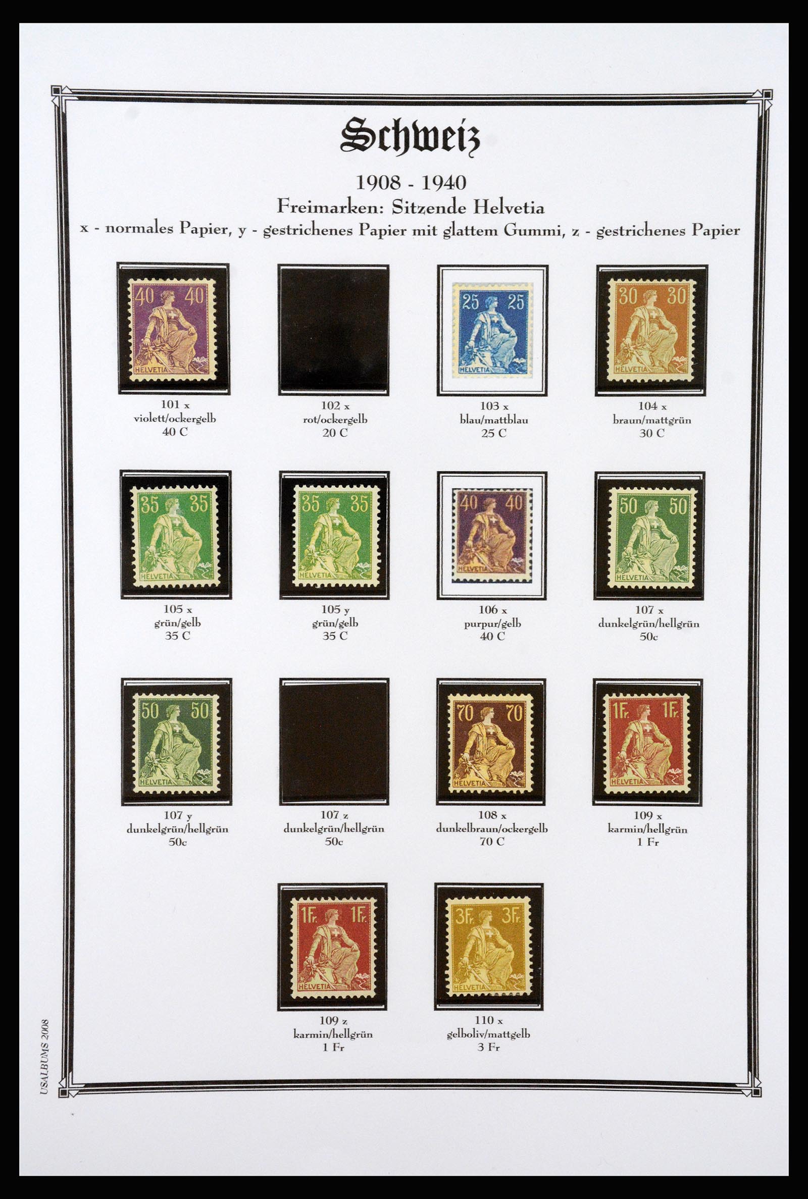 37159 024 - Stamp collection 37159 Switzerland 1862-2000.