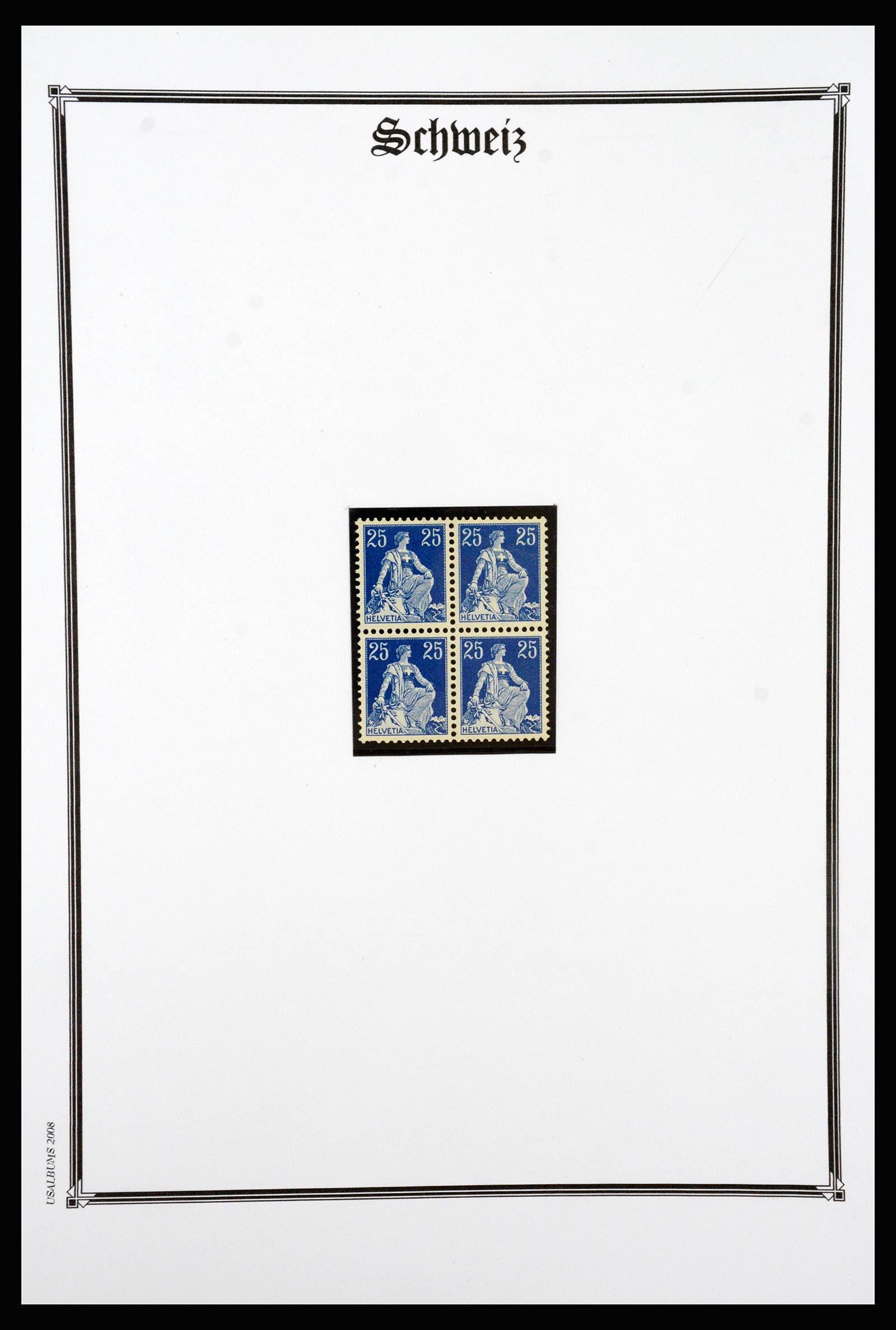 37159 025 - Postzegelverzameling 37159 Zwitserland 1862-2000.