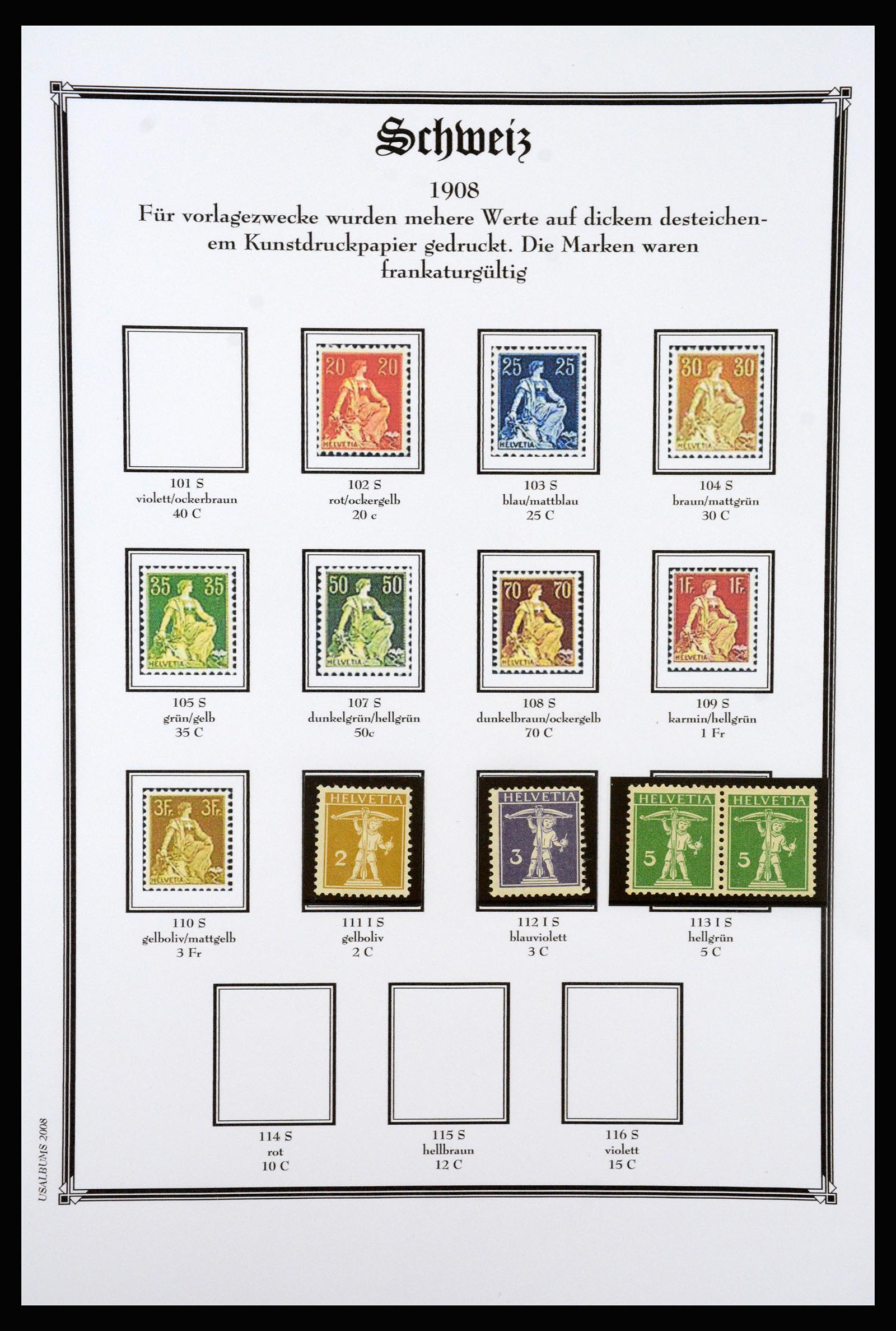 37159 026 - Postzegelverzameling 37159 Zwitserland 1862-2000.