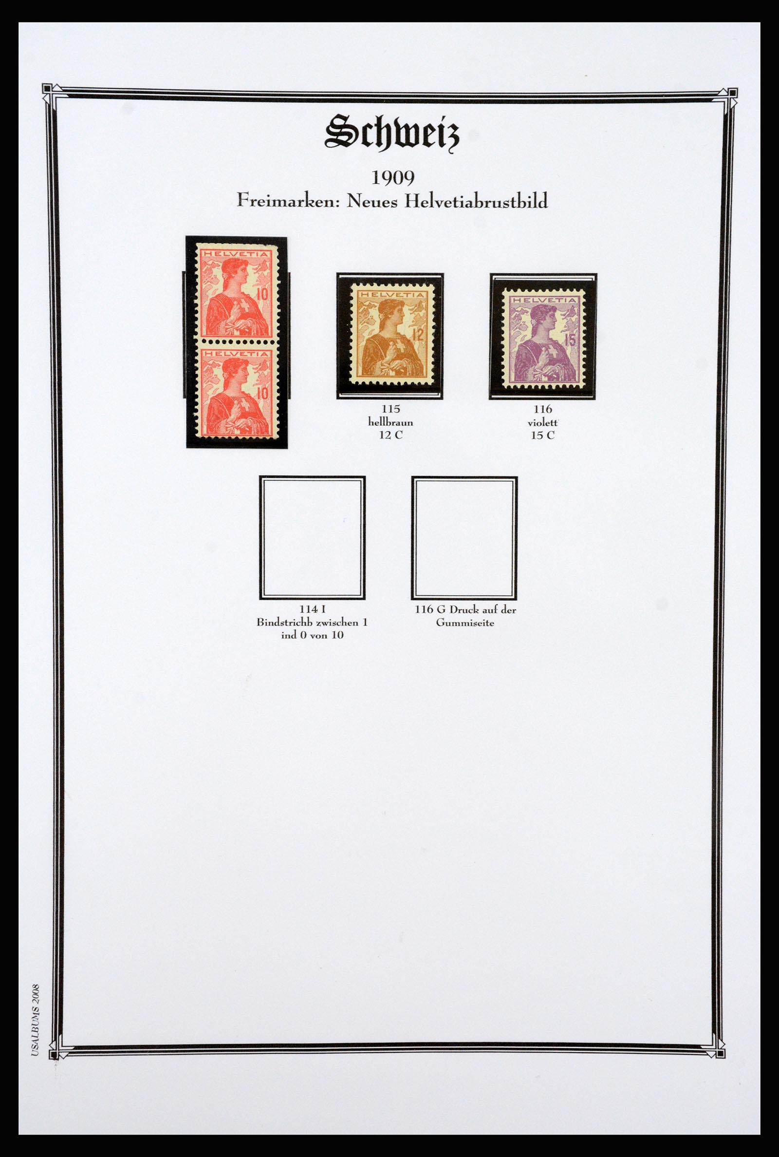 37159 028 - Stamp collection 37159 Switzerland 1862-2000.