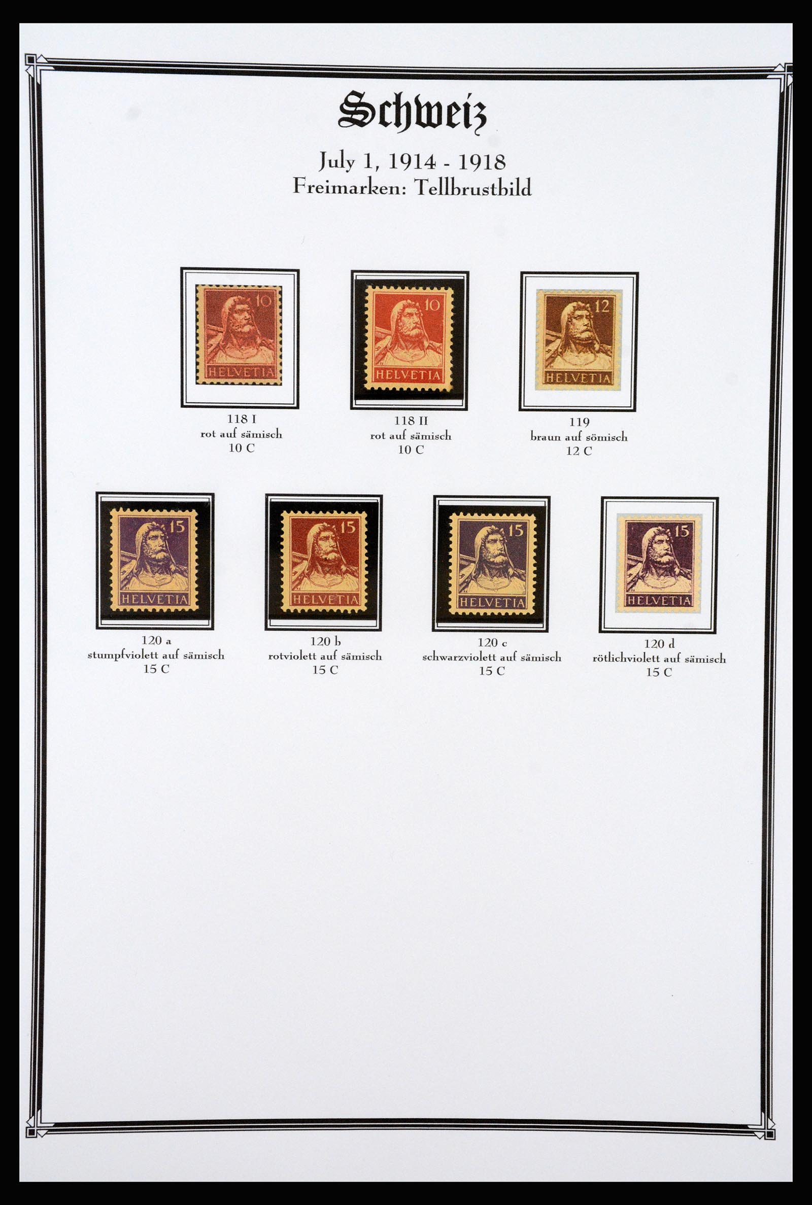 37159 029 - Postzegelverzameling 37159 Zwitserland 1862-2000.