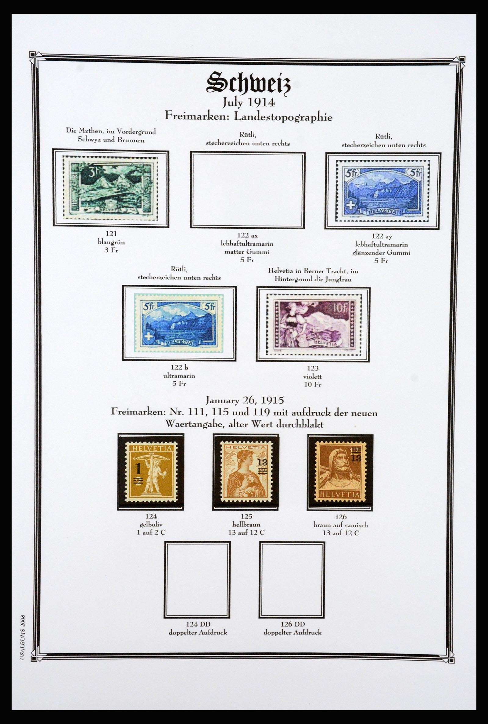 37159 030 - Postzegelverzameling 37159 Zwitserland 1862-2000.