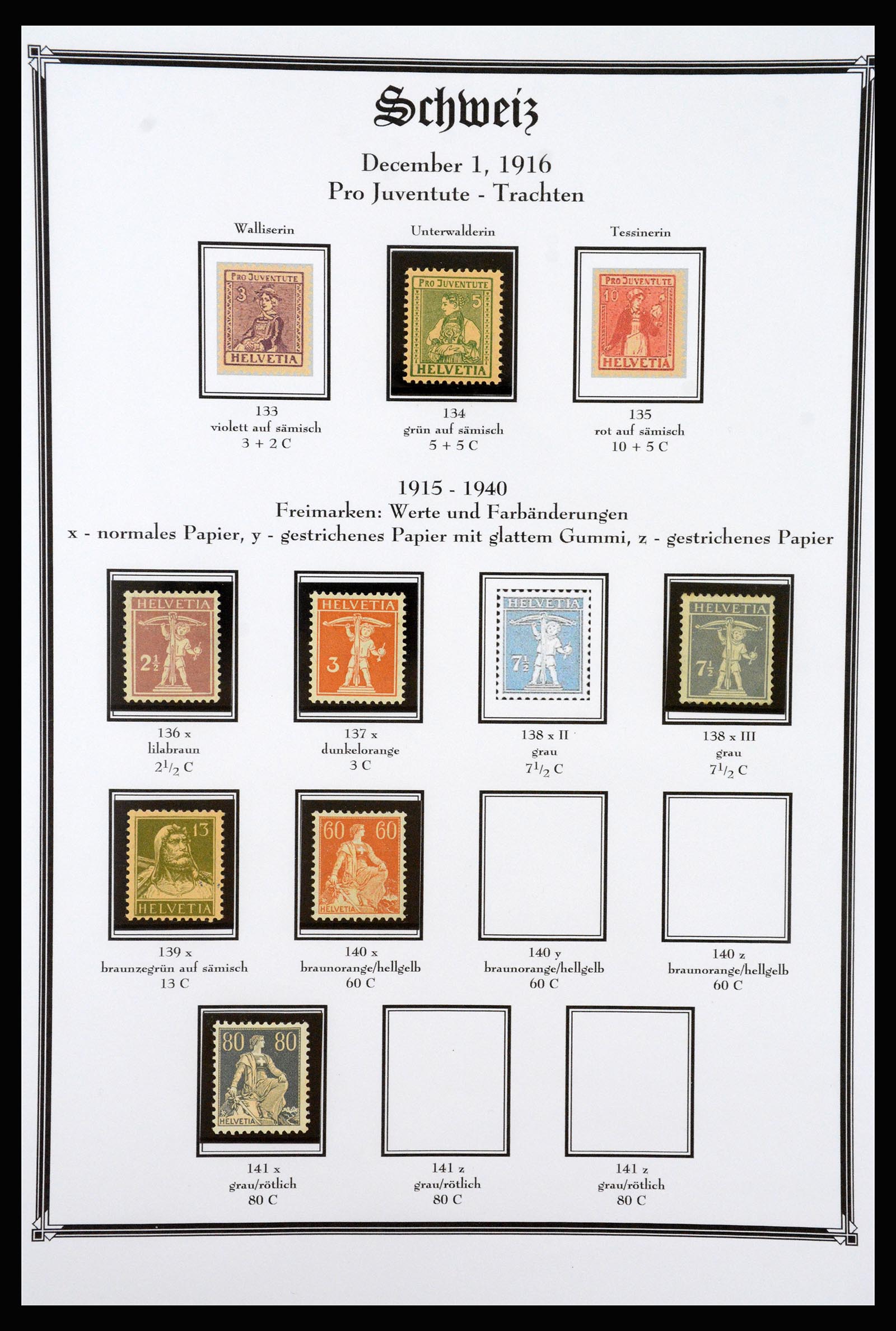 37159 032 - Stamp collection 37159 Switzerland 1862-2000.