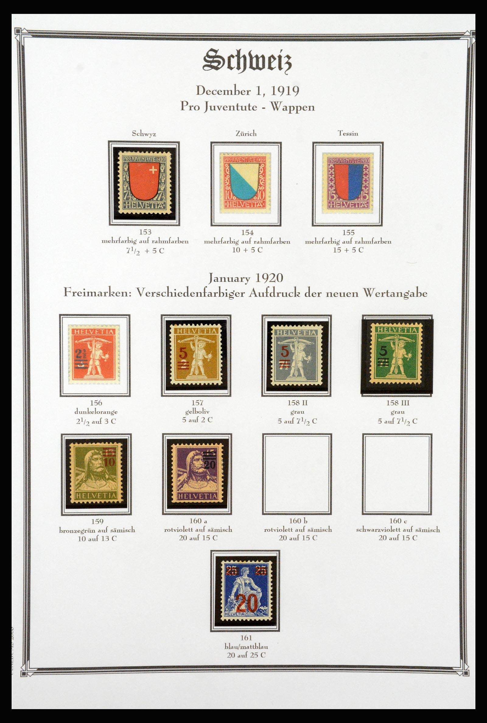 37159 035 - Postzegelverzameling 37159 Zwitserland 1862-2000.
