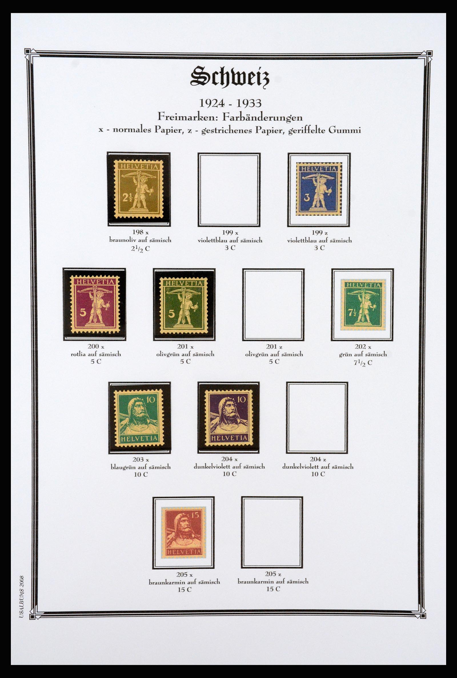 37159 039 - Postzegelverzameling 37159 Zwitserland 1862-2000.