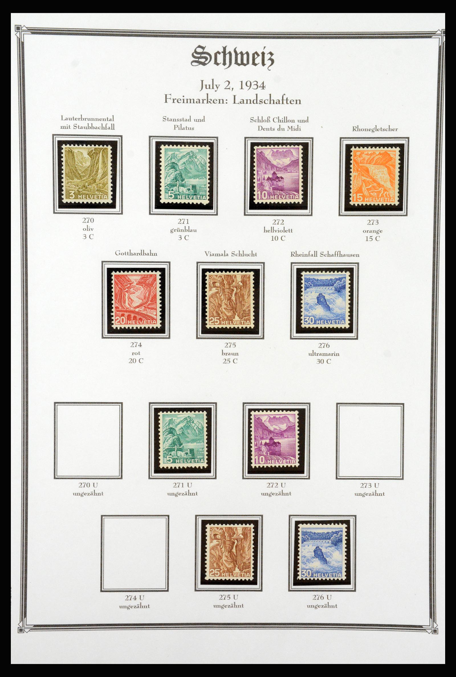 37159 051 - Postzegelverzameling 37159 Zwitserland 1862-2000.