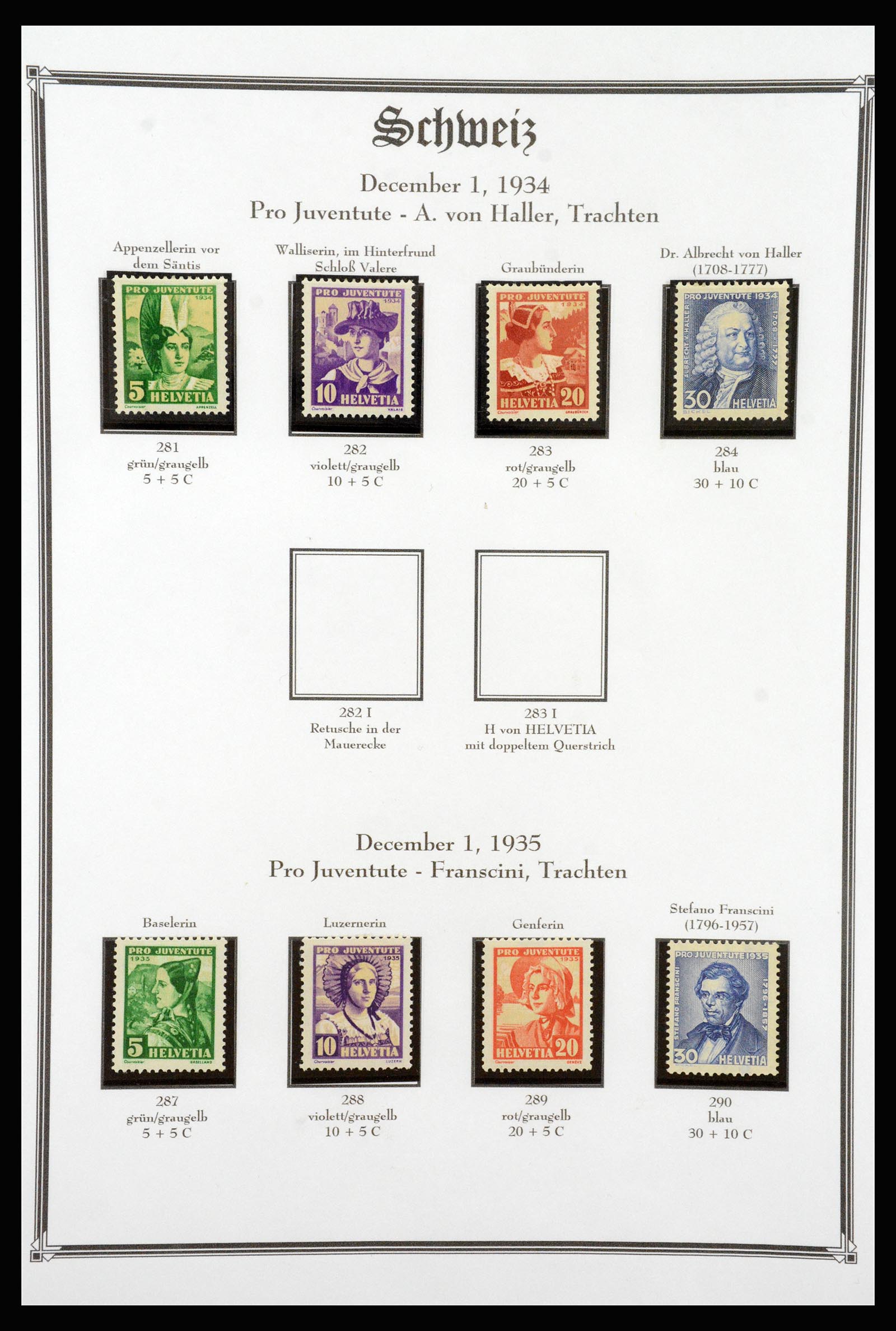 37159 052 - Postzegelverzameling 37159 Zwitserland 1862-2000.