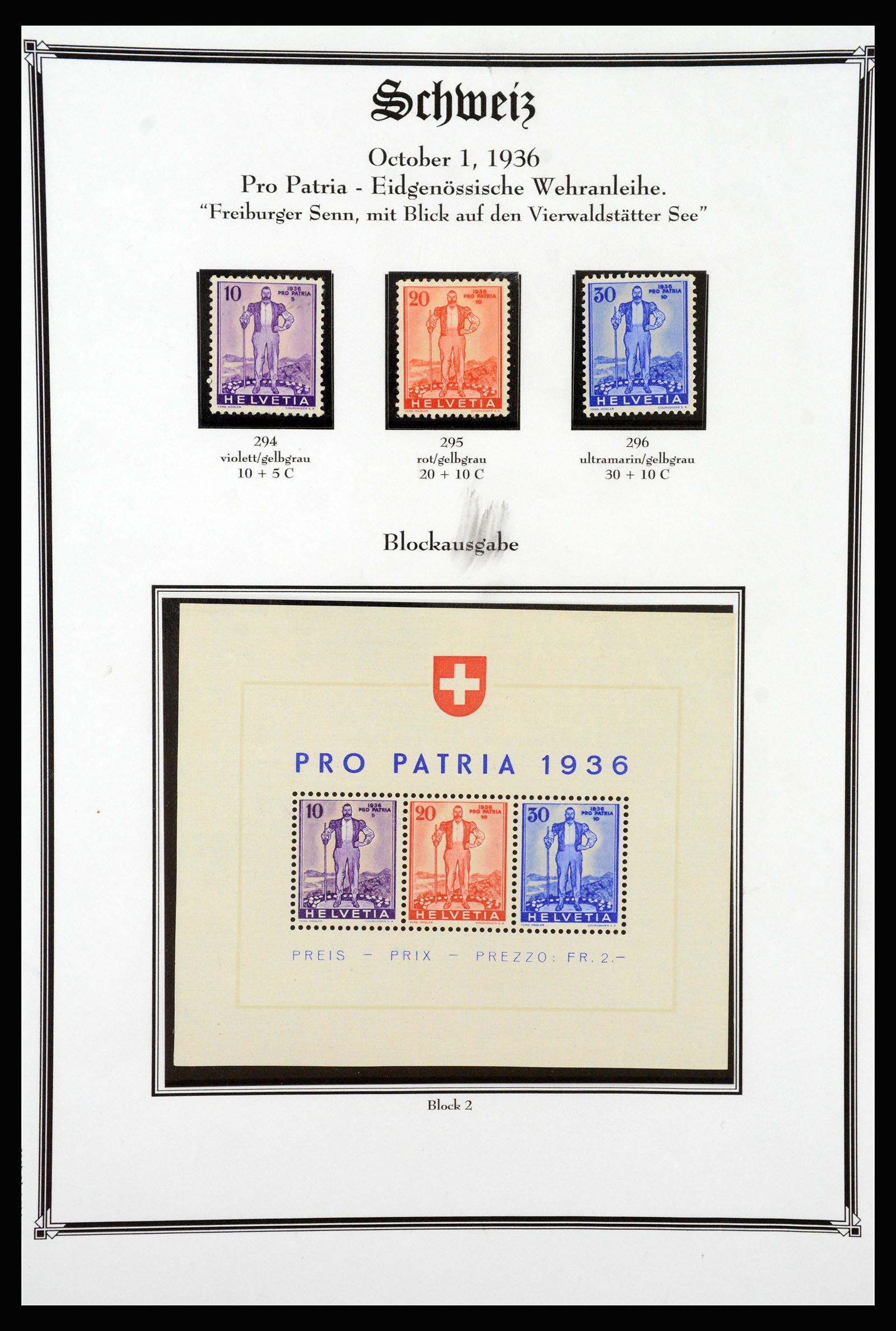 37159 054 - Postzegelverzameling 37159 Zwitserland 1862-2000.