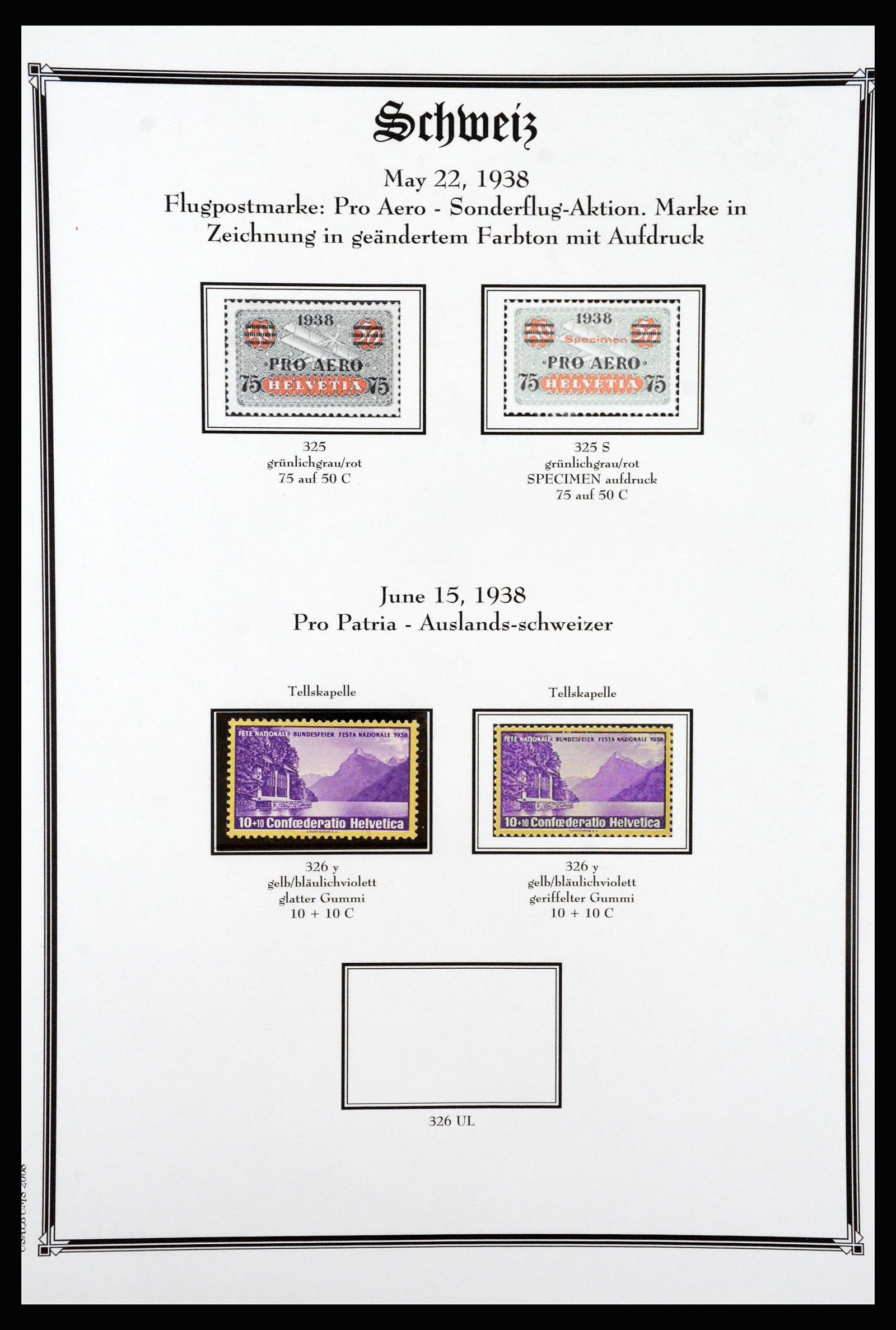 37159 062 - Postzegelverzameling 37159 Zwitserland 1862-2000.