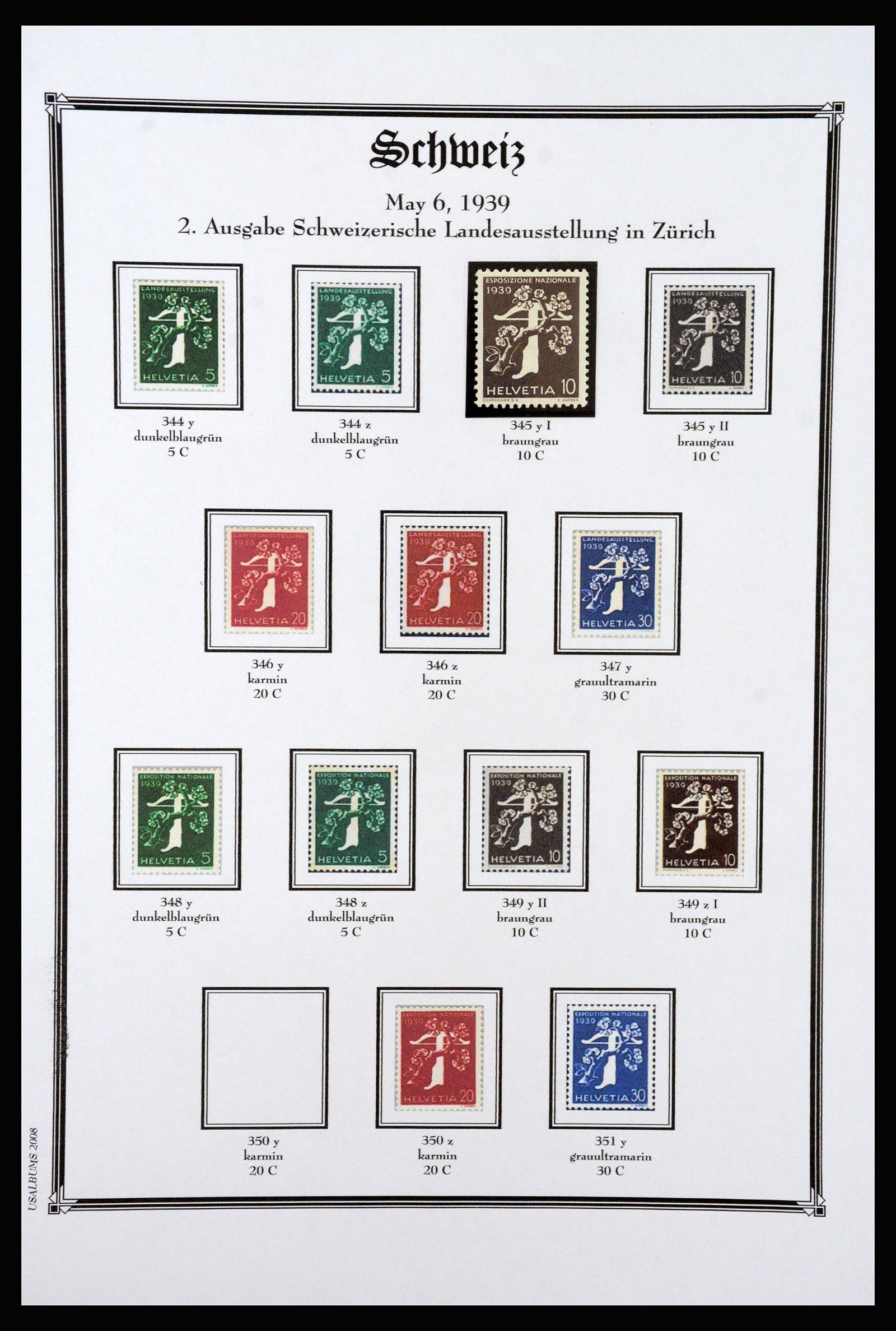 37159 067 - Postzegelverzameling 37159 Zwitserland 1862-2000.