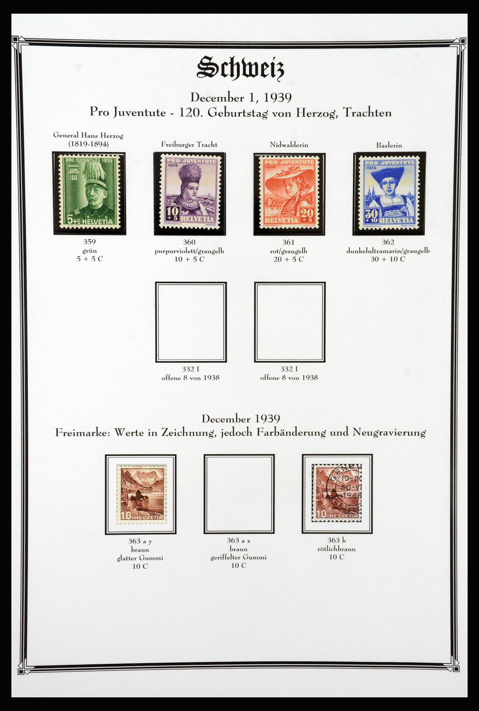 37159 069 - Postzegelverzameling 37159 Zwitserland 1862-2000.