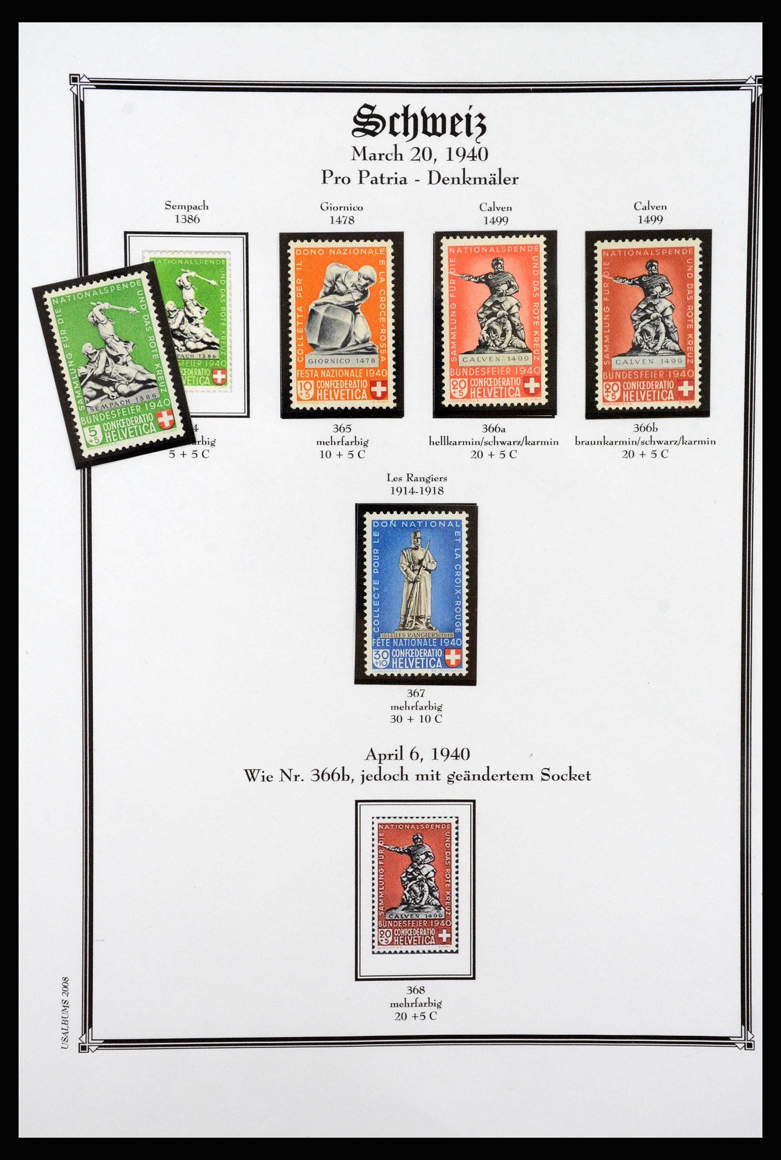 37159 070 - Postzegelverzameling 37159 Zwitserland 1862-2000.