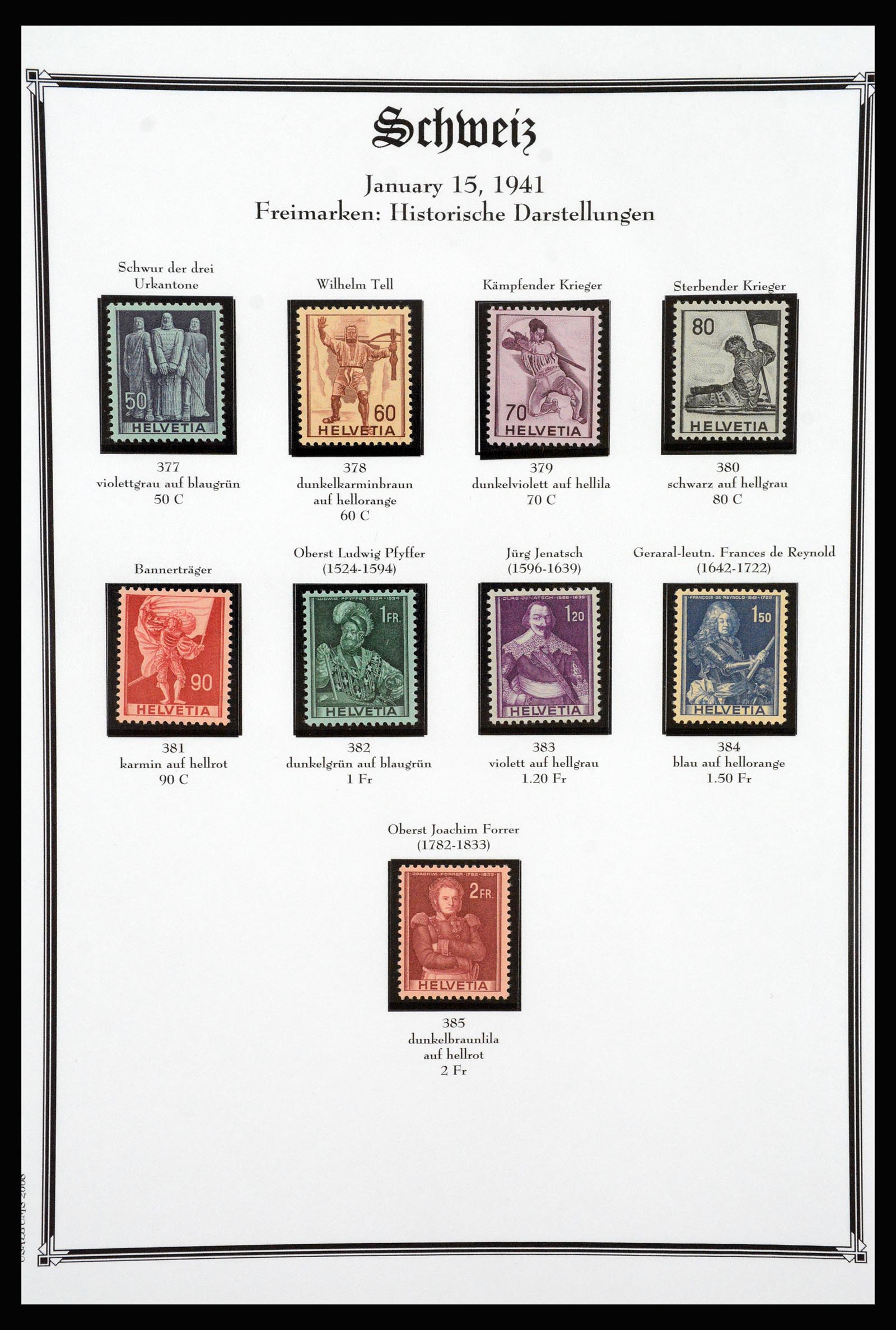 37159 072 - Postzegelverzameling 37159 Zwitserland 1862-2000.
