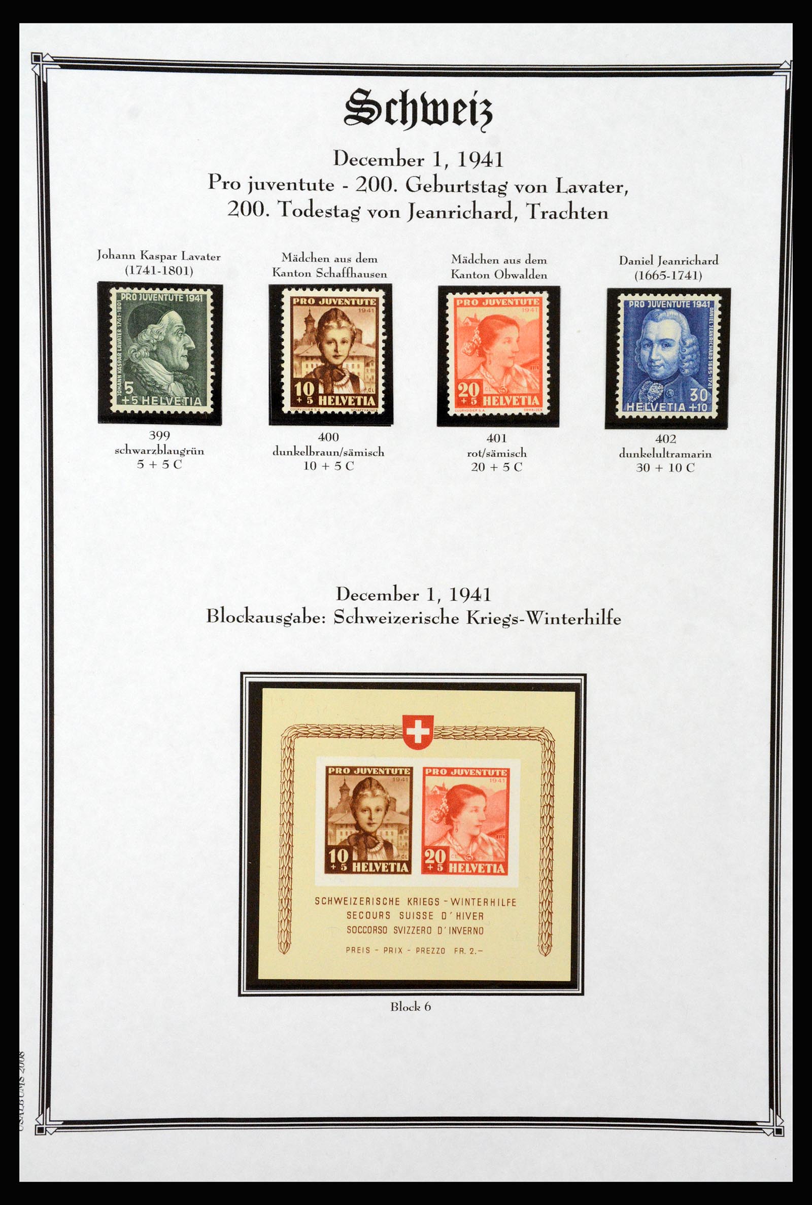 37159 074 - Postzegelverzameling 37159 Zwitserland 1862-2000.