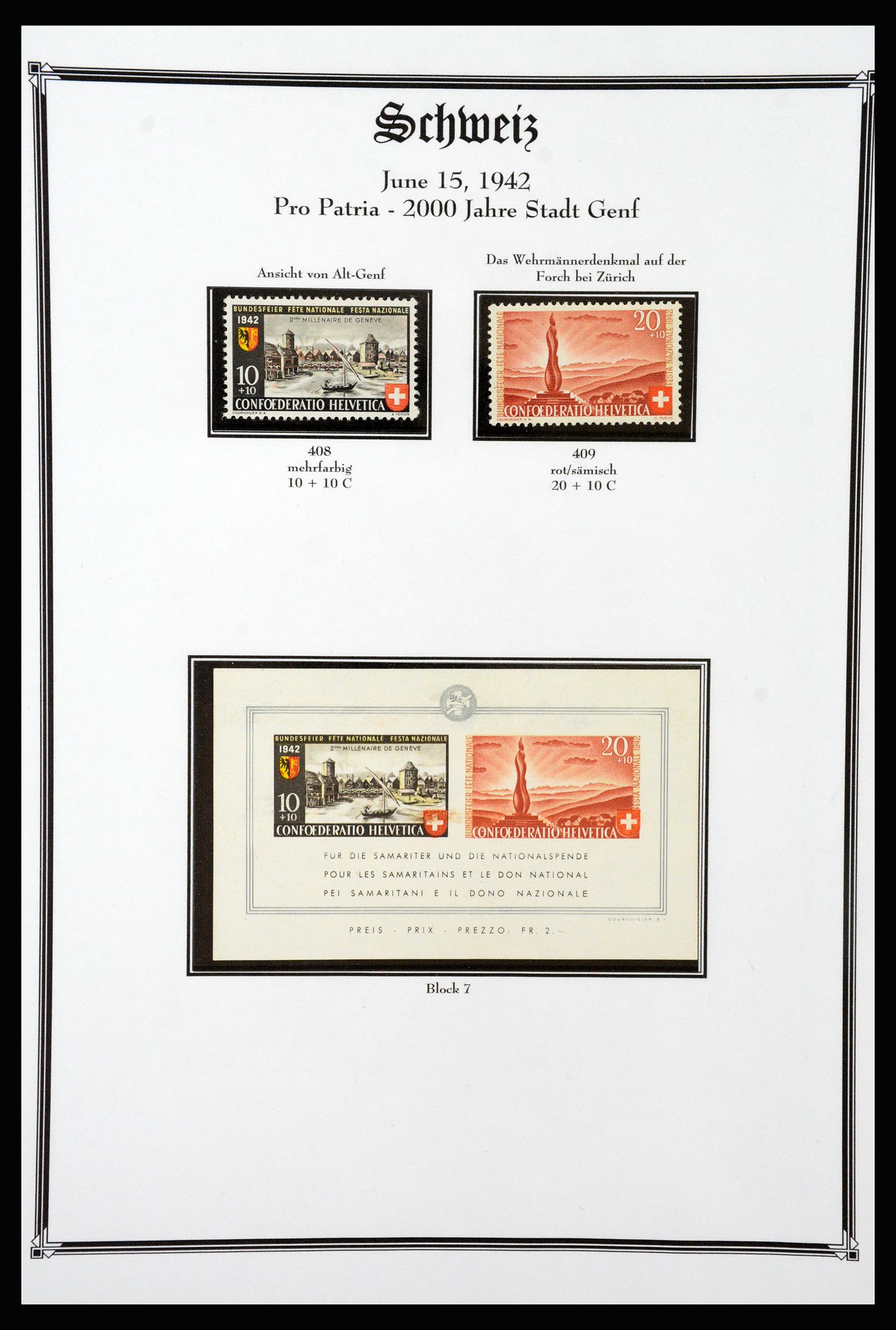 37159 075 - Postzegelverzameling 37159 Zwitserland 1862-2000.