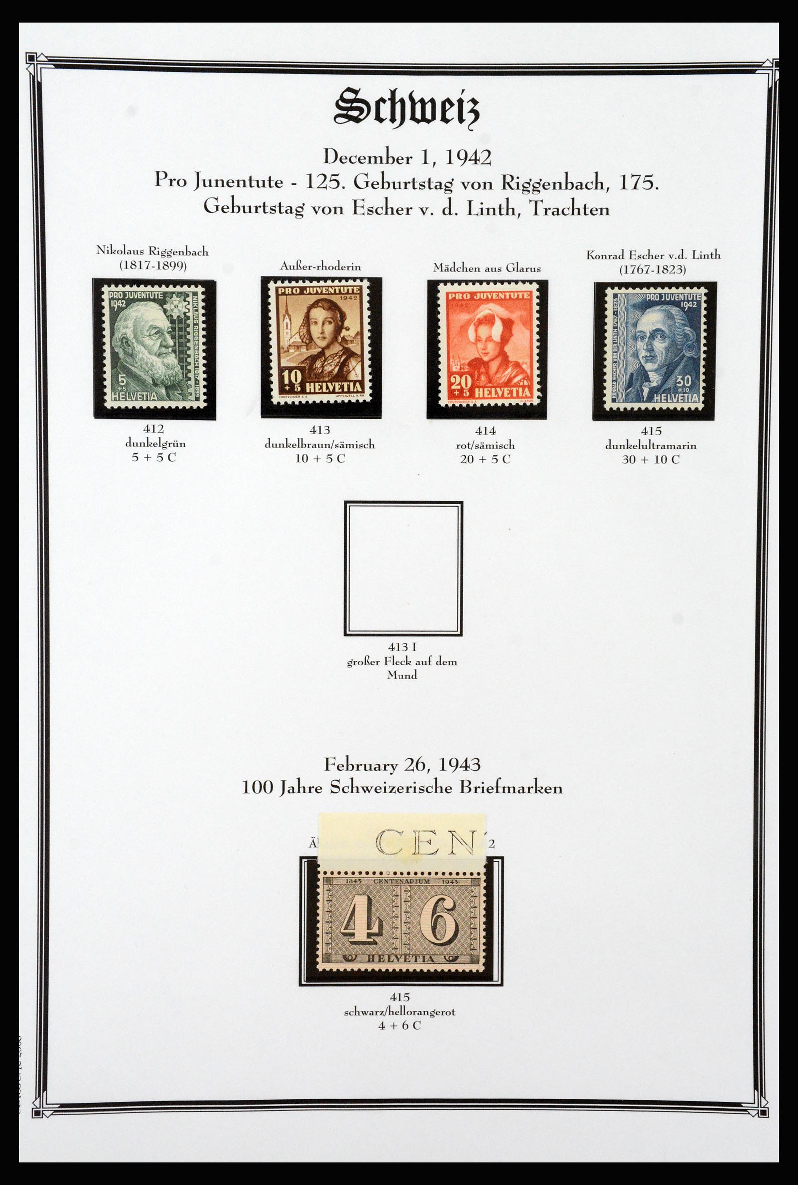 37159 076 - Postzegelverzameling 37159 Zwitserland 1862-2000.