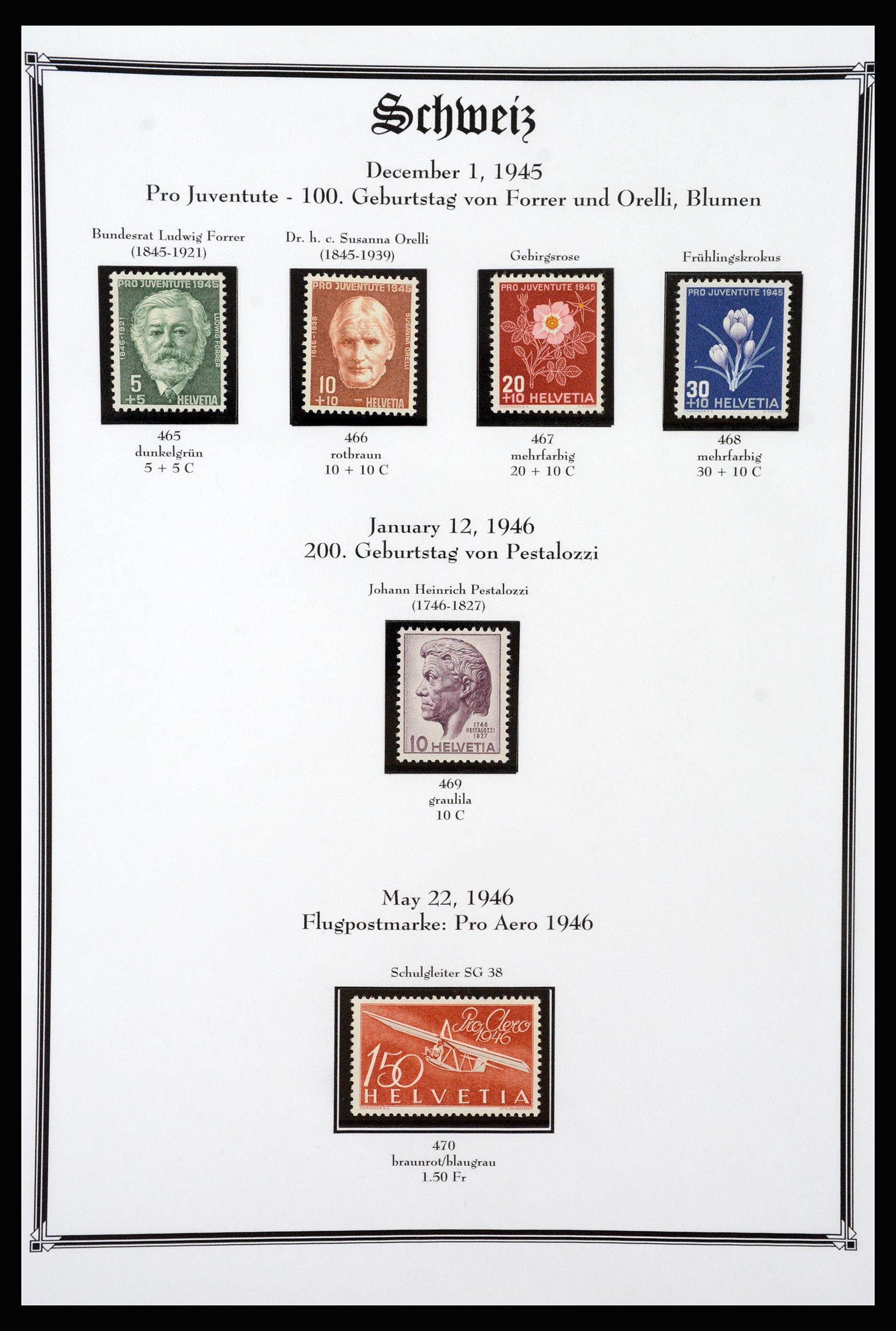 37159 085 - Postzegelverzameling 37159 Zwitserland 1862-2000.