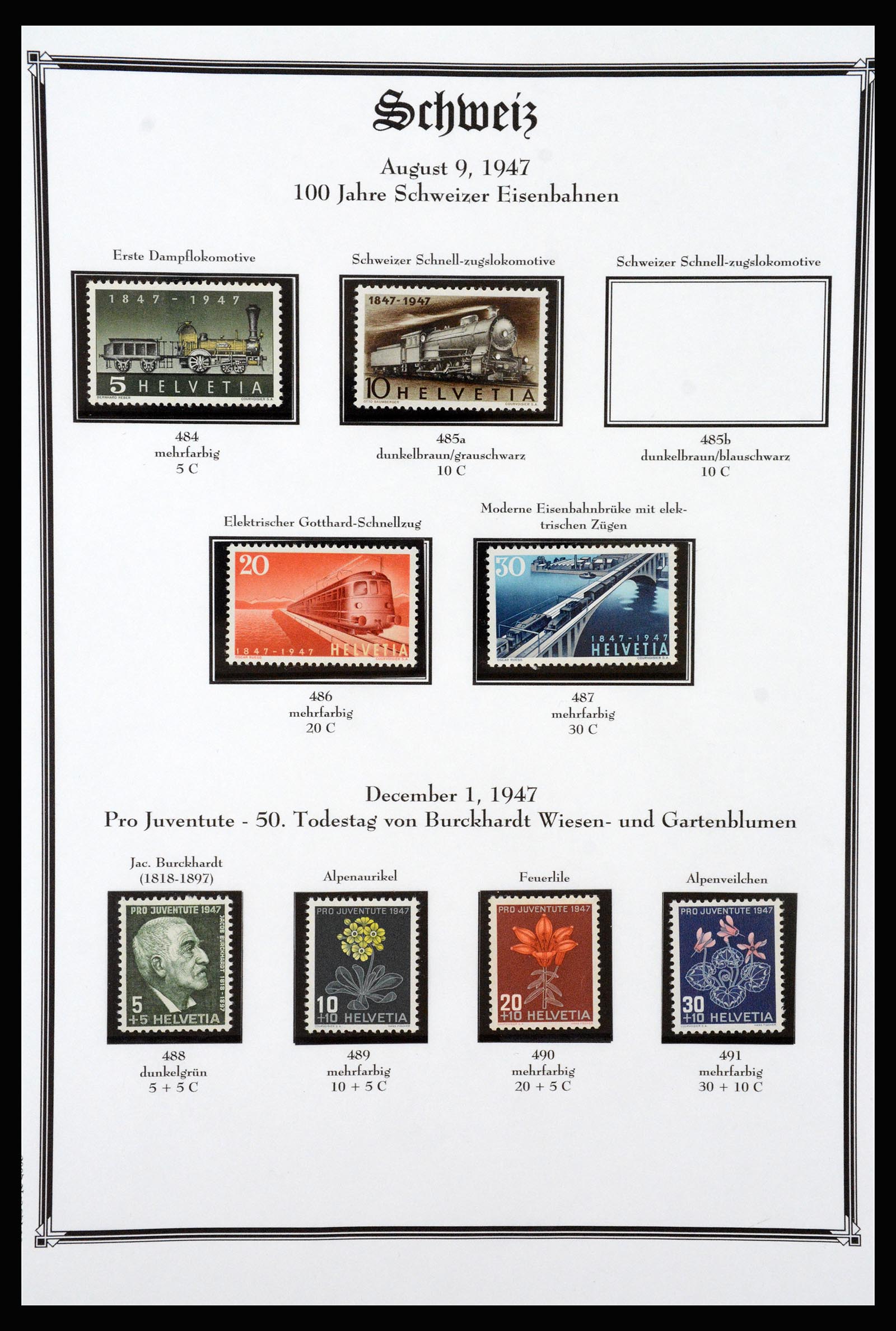 37159 088 - Postzegelverzameling 37159 Zwitserland 1862-2000.