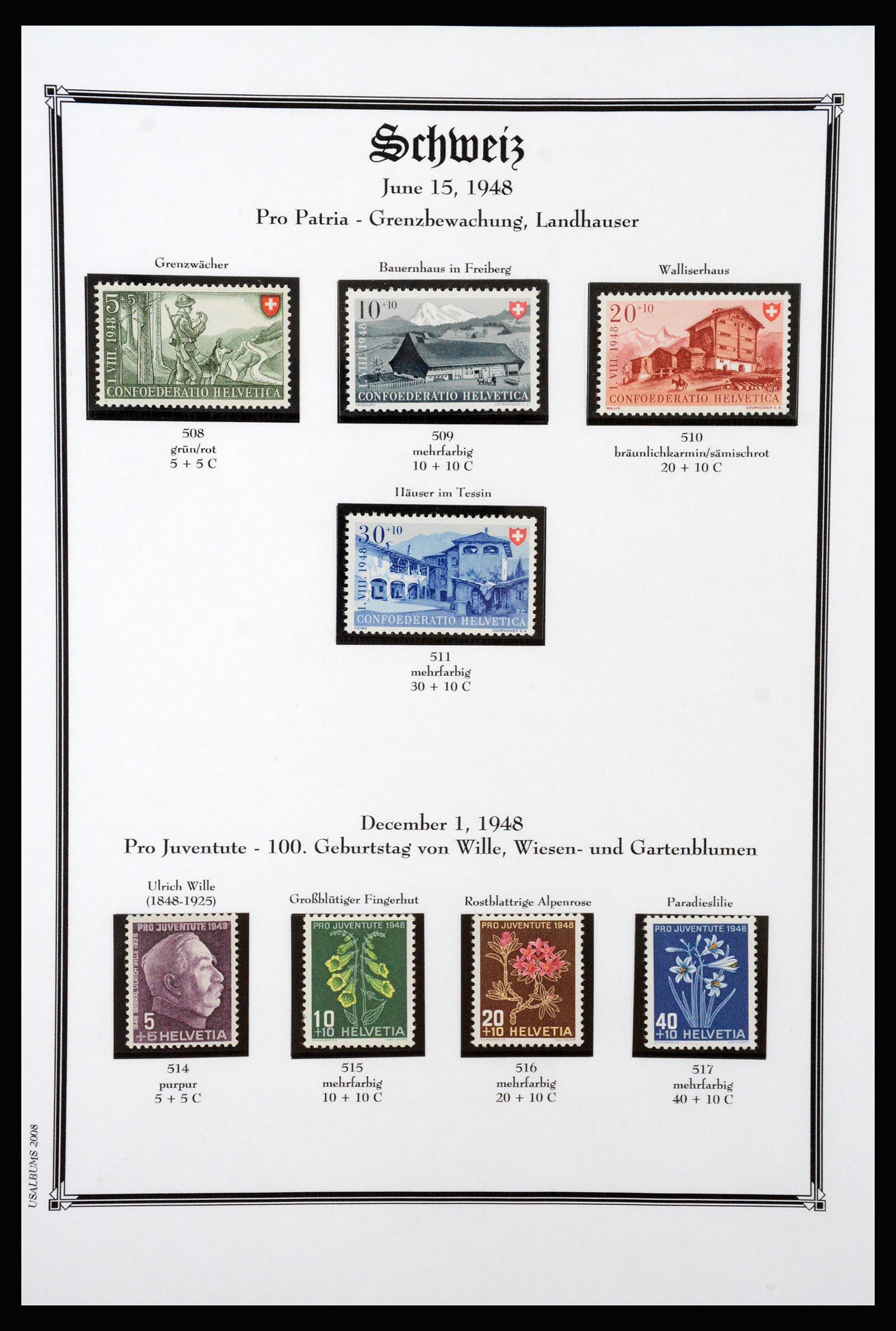 37159 091 - Postzegelverzameling 37159 Zwitserland 1862-2000.