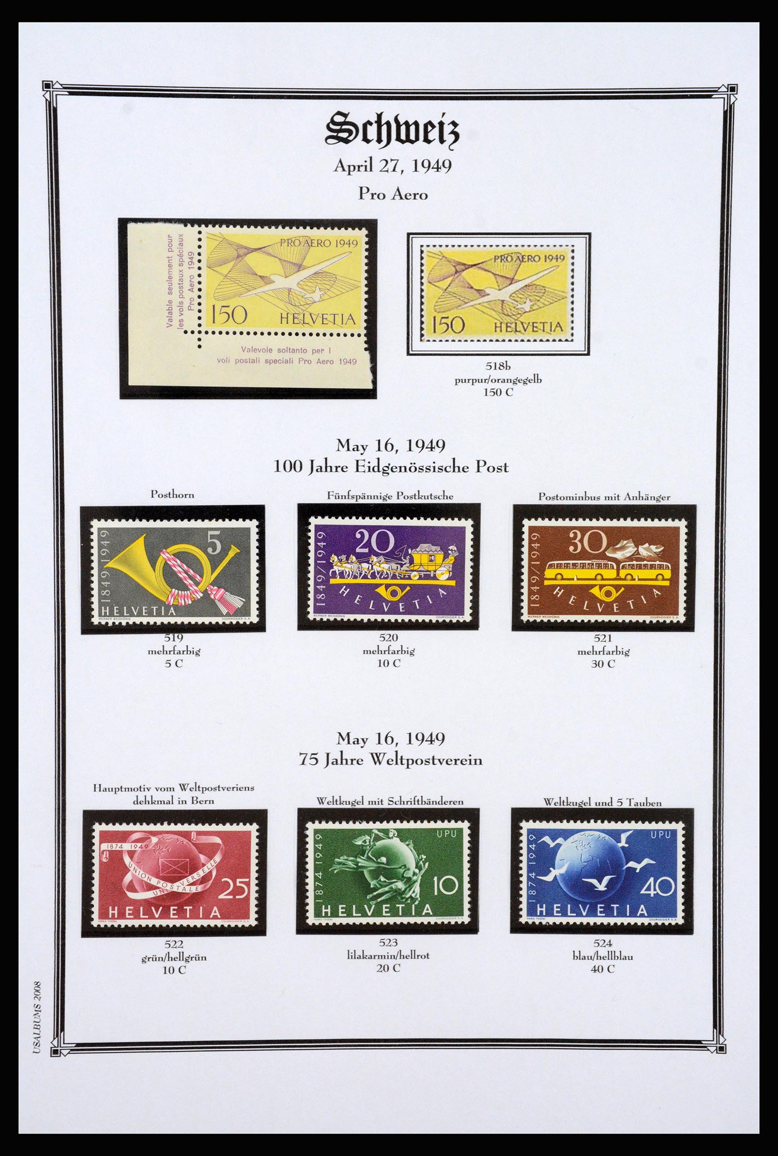 37159 094 - Postzegelverzameling 37159 Zwitserland 1862-2000.
