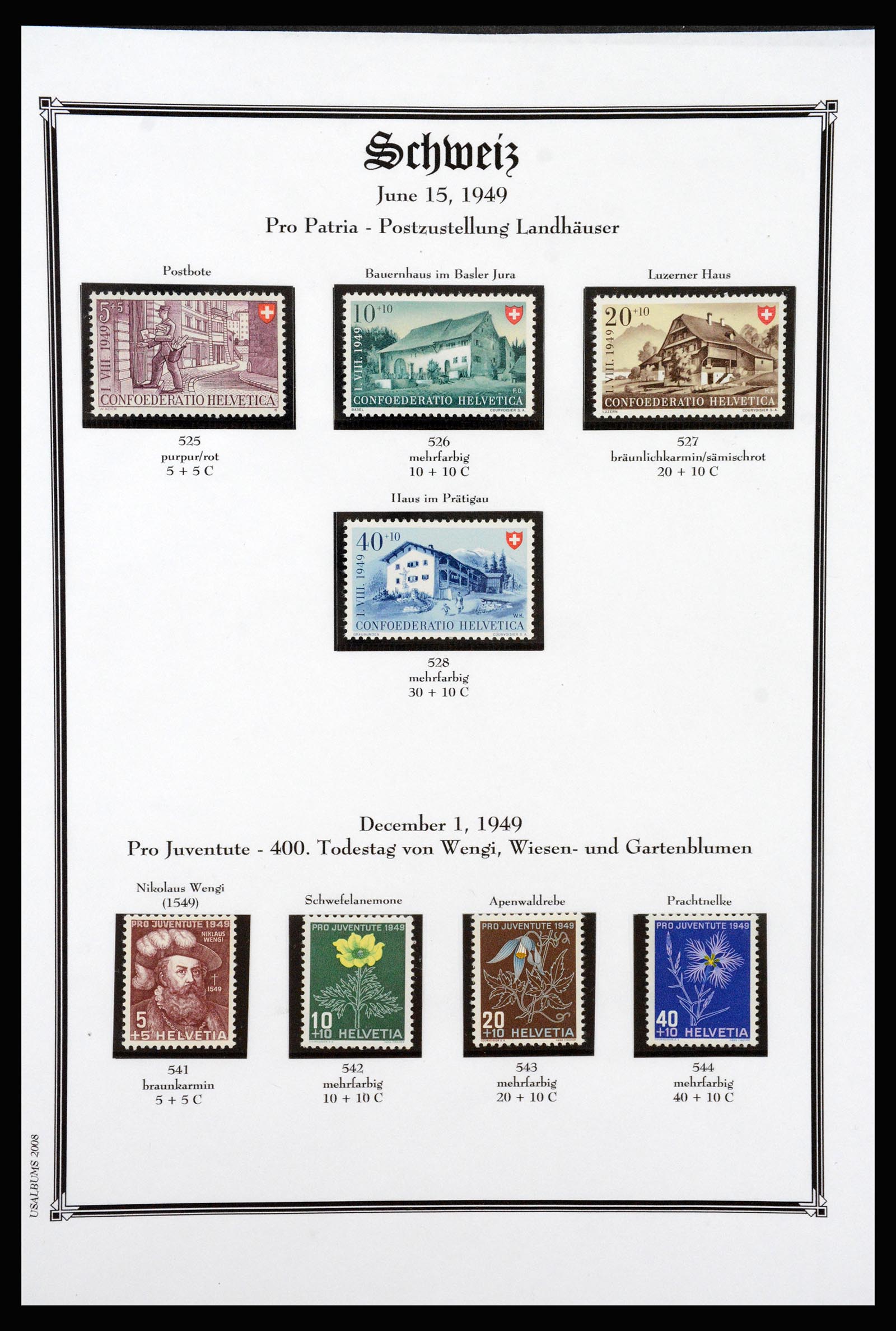 37159 095 - Postzegelverzameling 37159 Zwitserland 1862-2000.