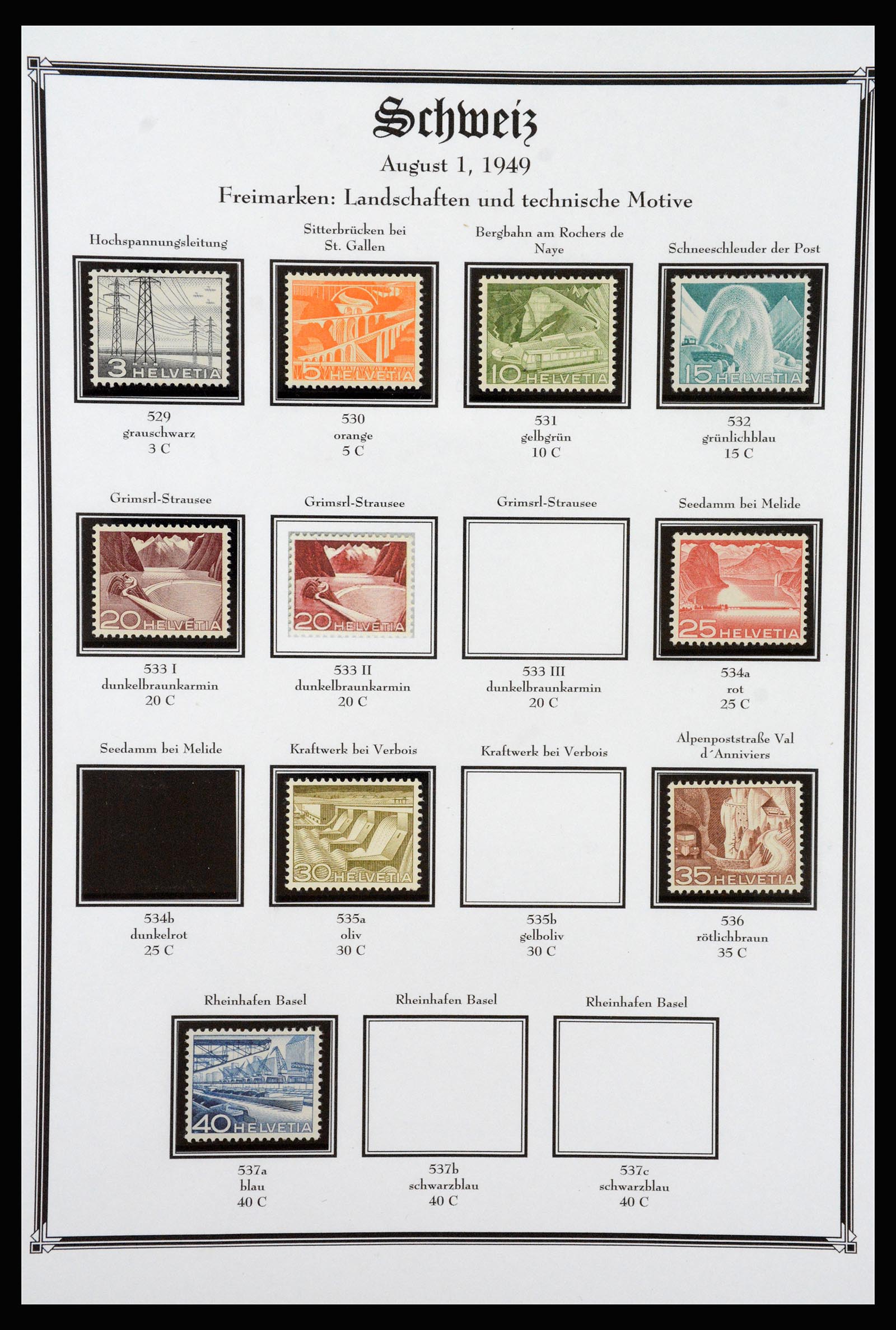 37159 096 - Postzegelverzameling 37159 Zwitserland 1862-2000.