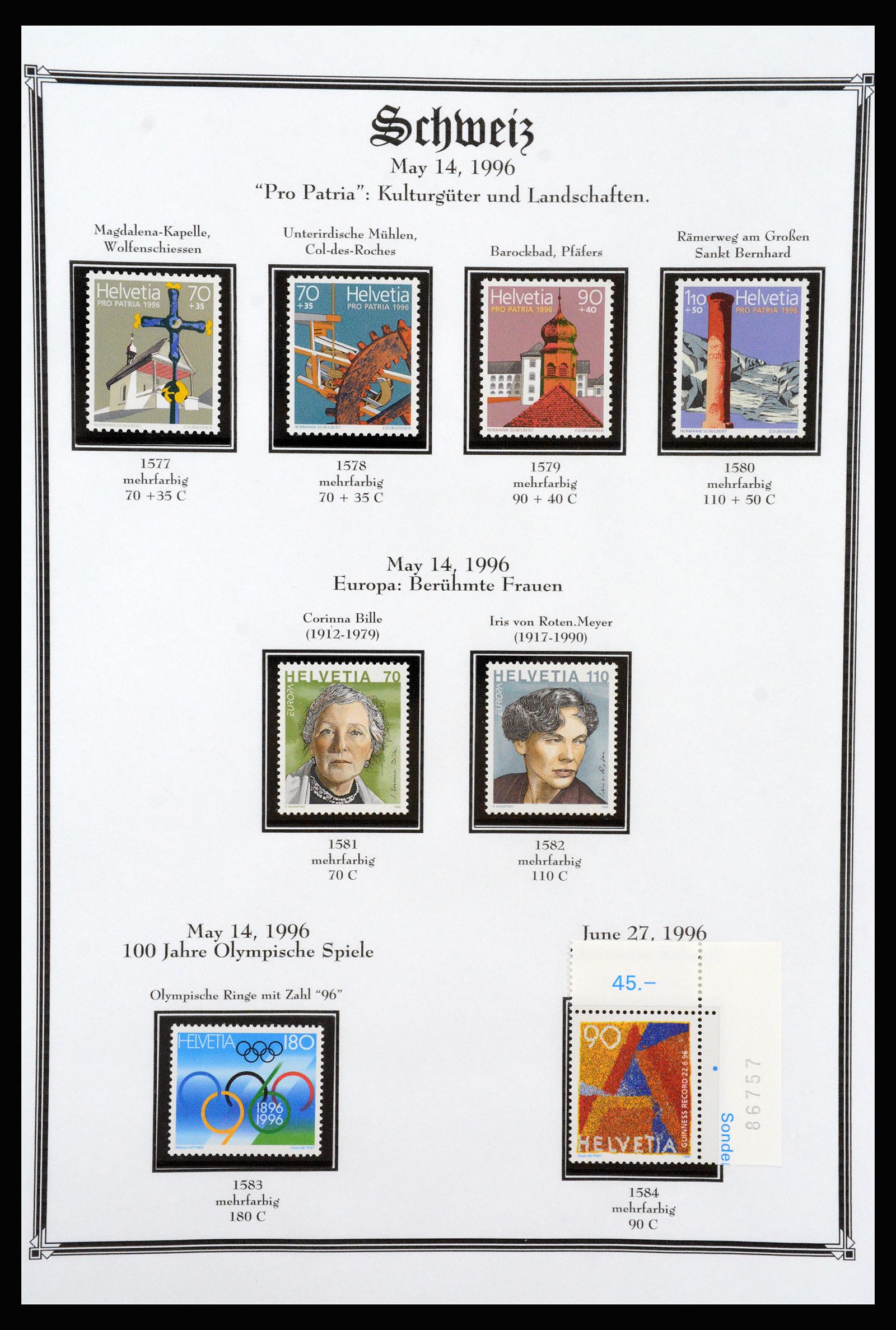 37159 247 - Postzegelverzameling 37159 Zwitserland 1862-2000.
