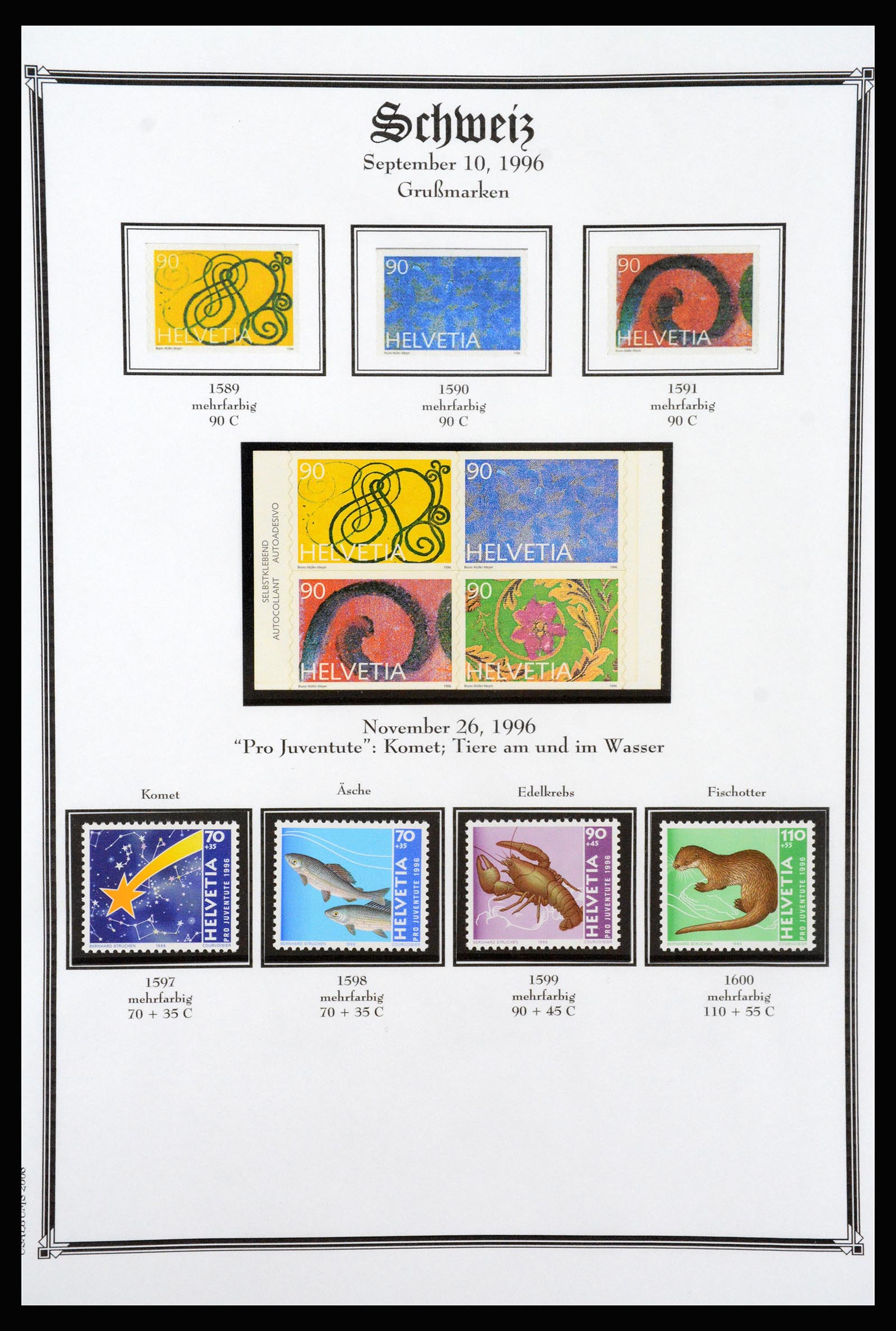 37159 249 - Postzegelverzameling 37159 Zwitserland 1862-2000.