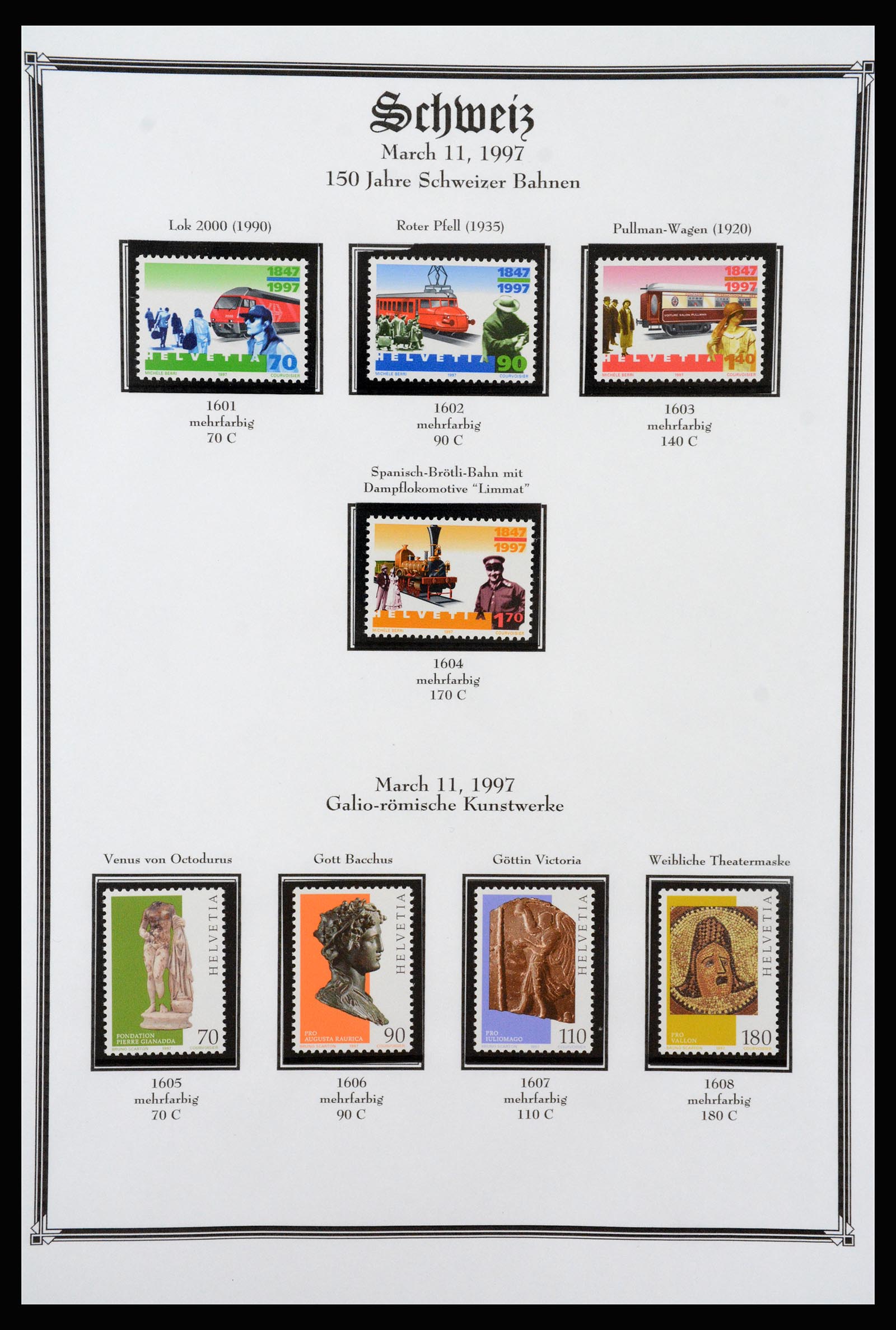 37159 250 - Postzegelverzameling 37159 Zwitserland 1862-2000.