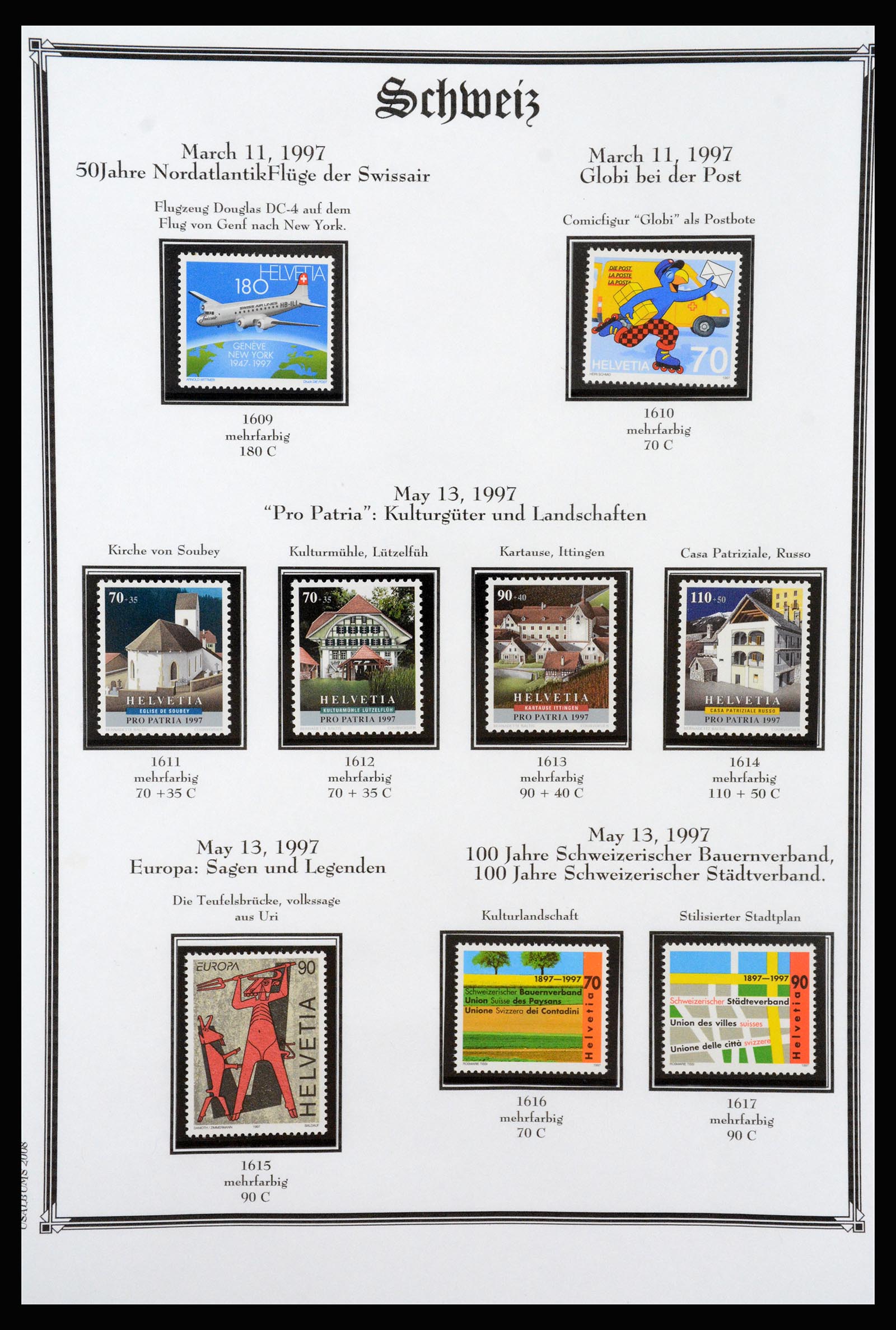 37159 251 - Postzegelverzameling 37159 Zwitserland 1862-2000.