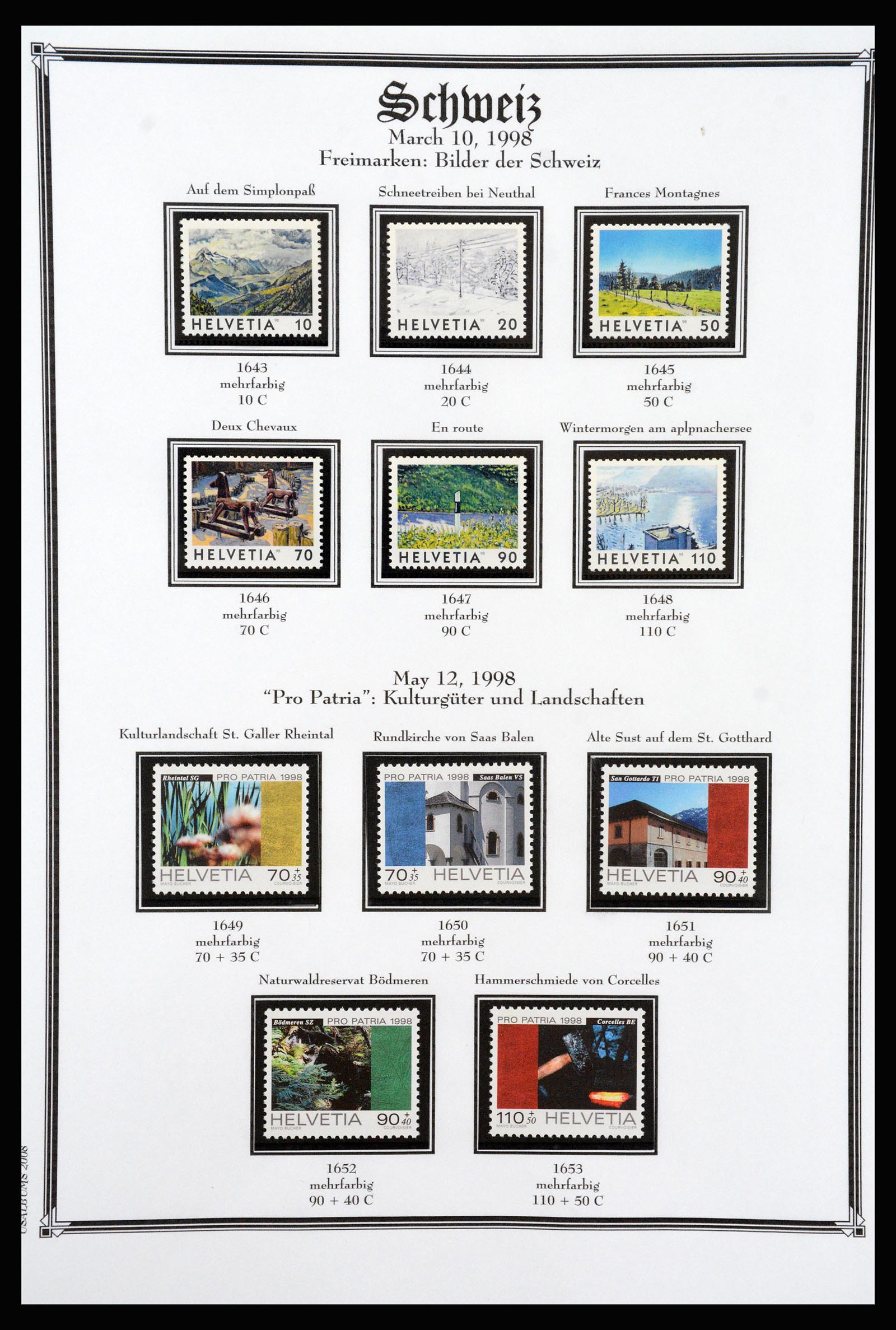 37159 255 - Stamp collection 37159 Switzerland 1862-2000.