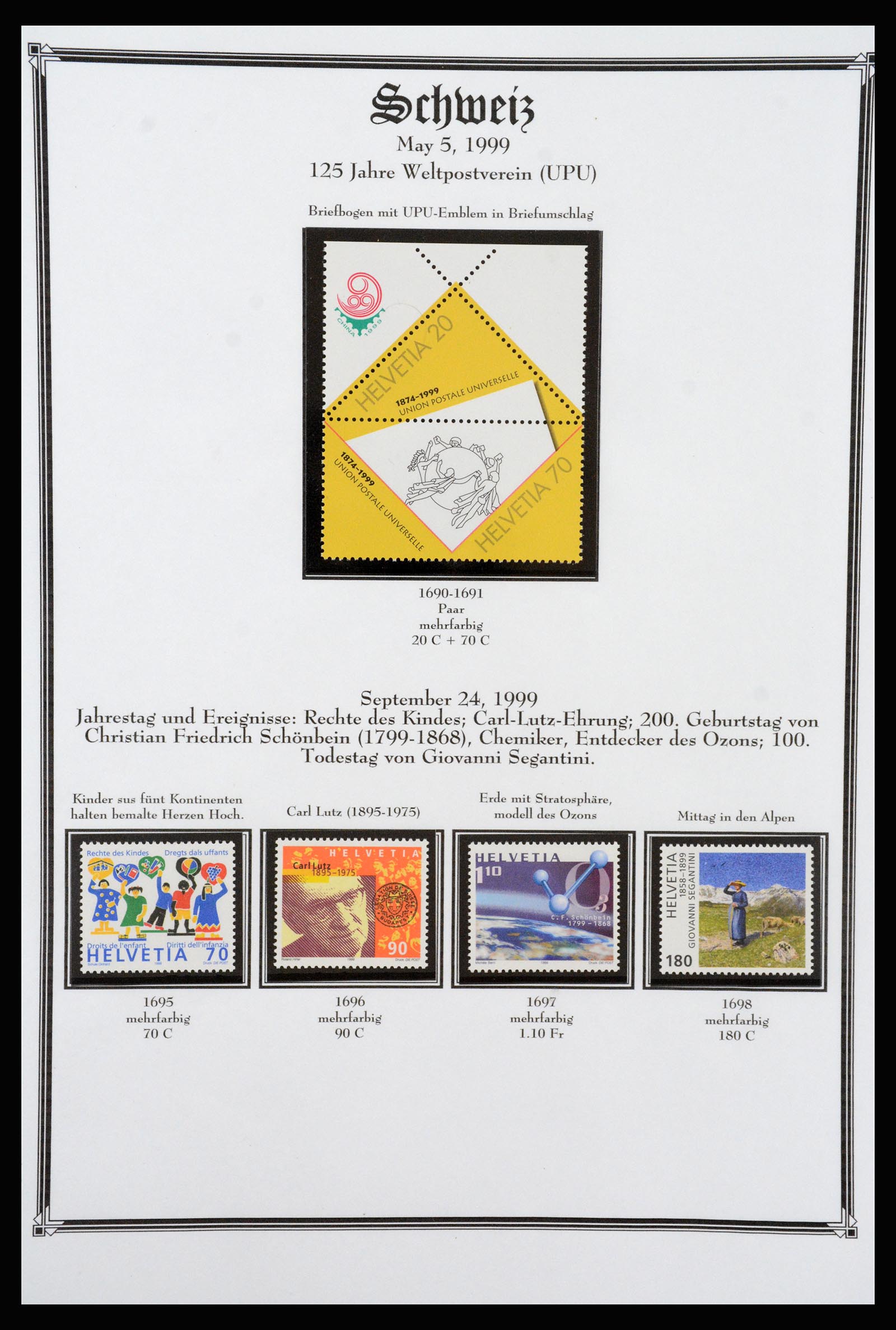 37159 261 - Postzegelverzameling 37159 Zwitserland 1862-2000.