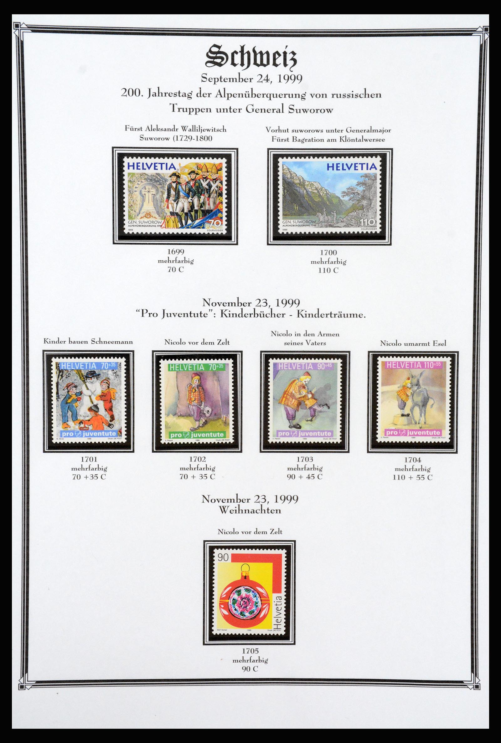 37159 263 - Postzegelverzameling 37159 Zwitserland 1862-2000.