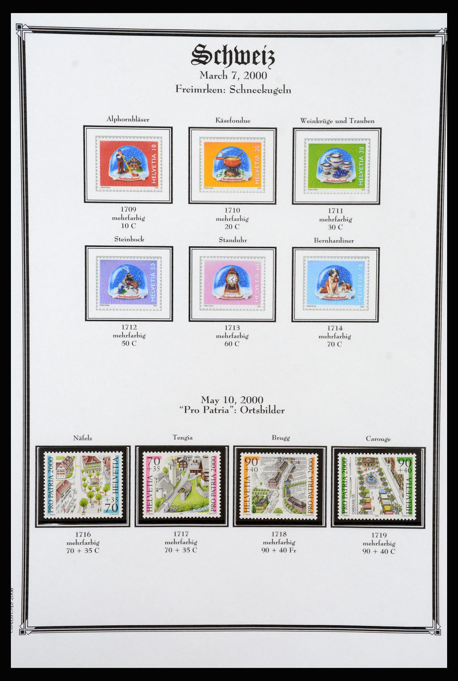 37159 265 - Postzegelverzameling 37159 Zwitserland 1862-2000.