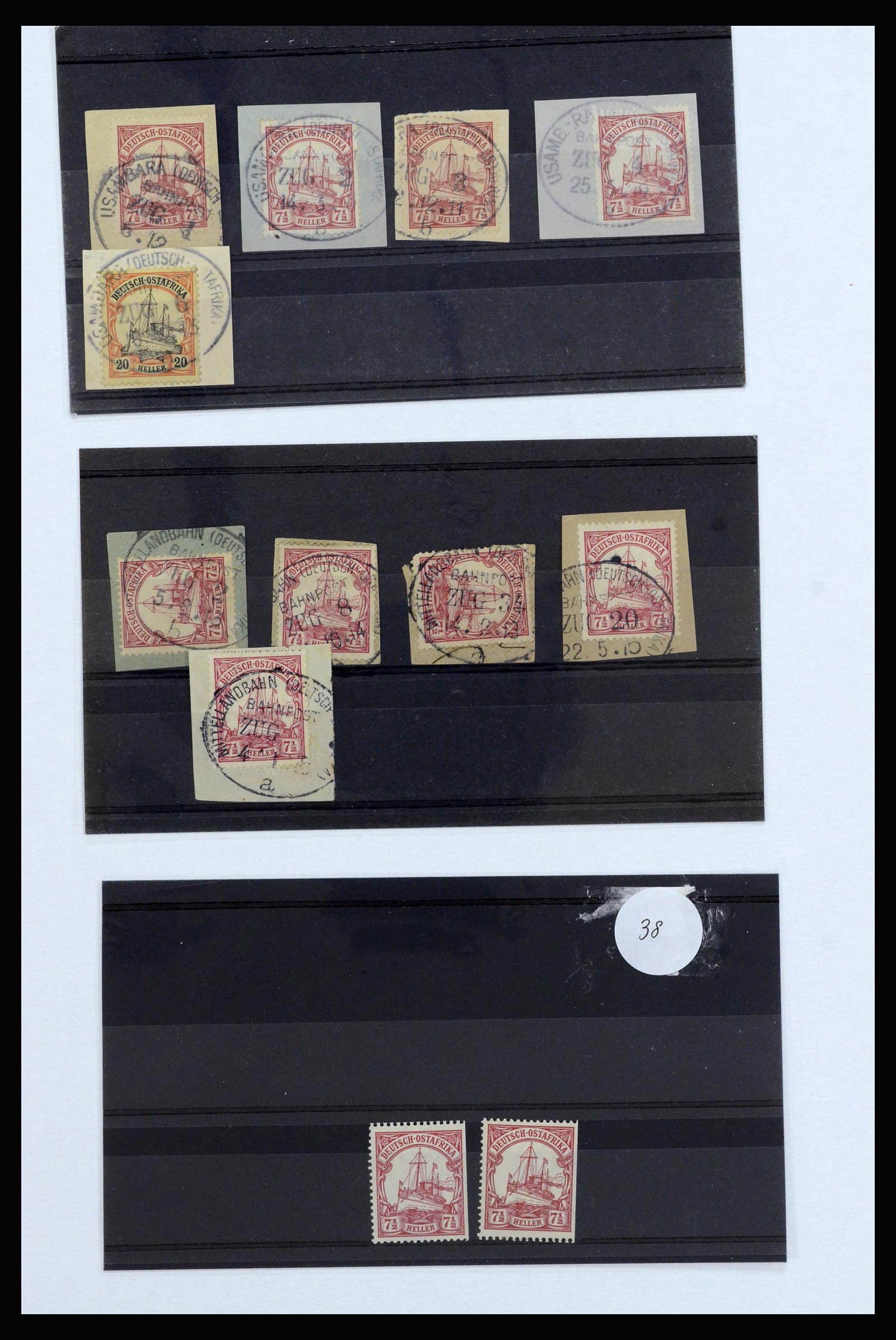 37162 002 - Postzegelverzameling 37162 Duits Oost Afrika.