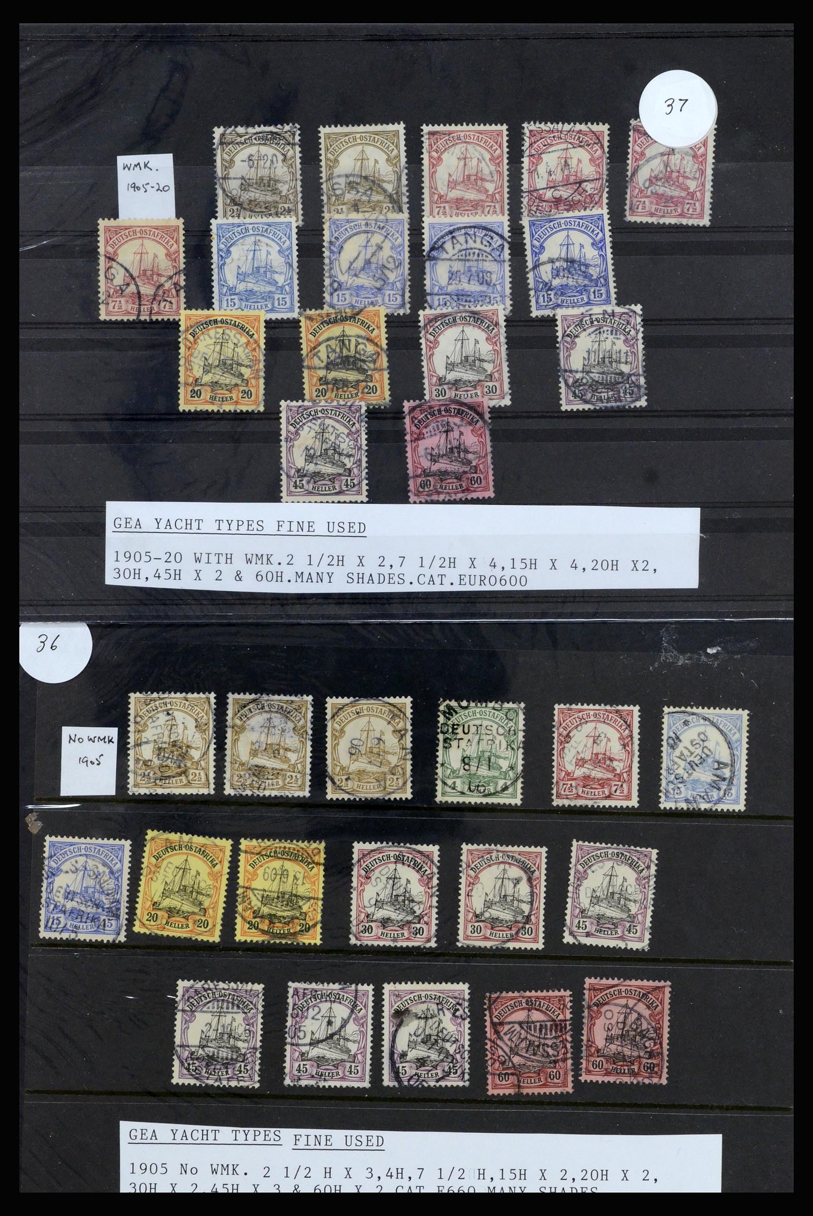 37162 003 - Postzegelverzameling 37162 Duits Oost Afrika.