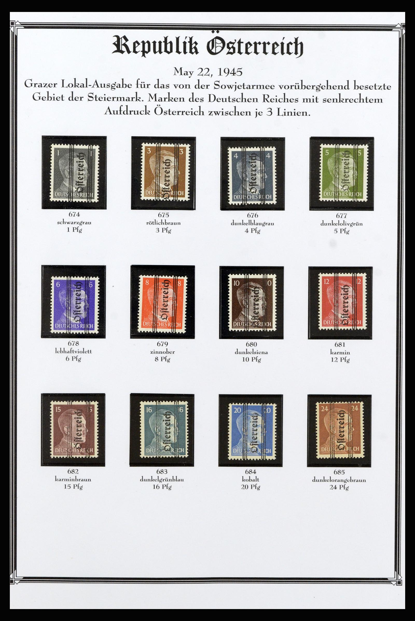 37163 050 - Postzegelverzameling 37163 Oostenrijk 1908-2005.